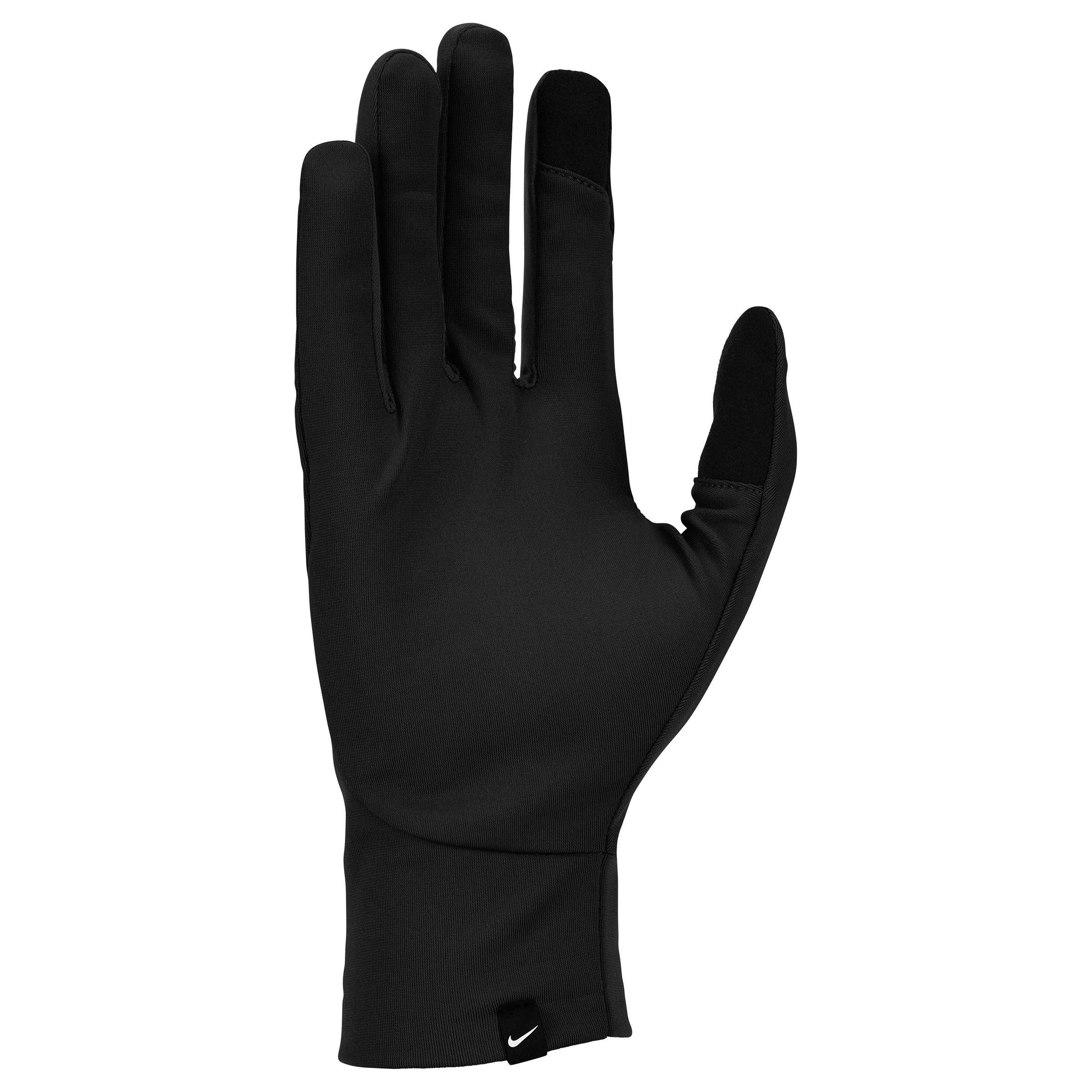 Nero/Argento - Nike - Pacer Mens Therma-FIT Lightweight Running Gloves - 2