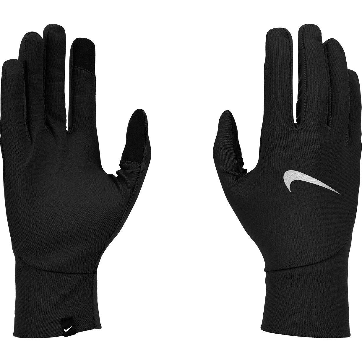 Preto/Prata - Nike - Pacer Lightweight Running Gloves Womens - 3