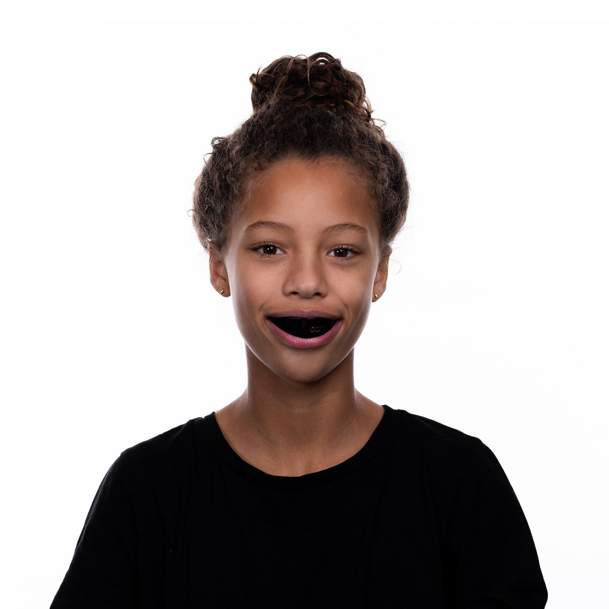 Schwarz/Gold - Opro - Adults Gold Self-Fit Brace Mouthguard - 7