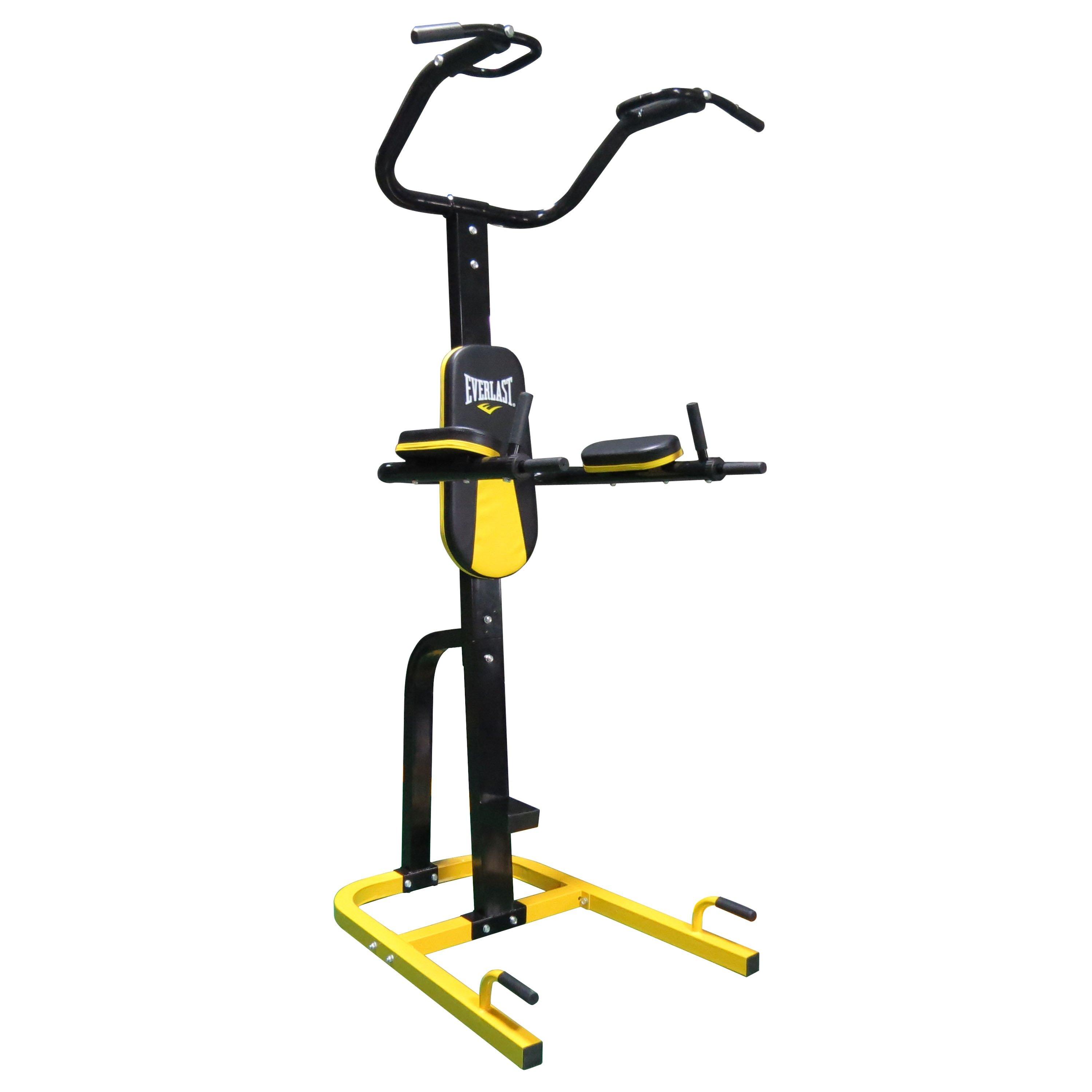 Black/Yellow - Everlast - Complete Home Workout Pull-Up Tower Adults - 1