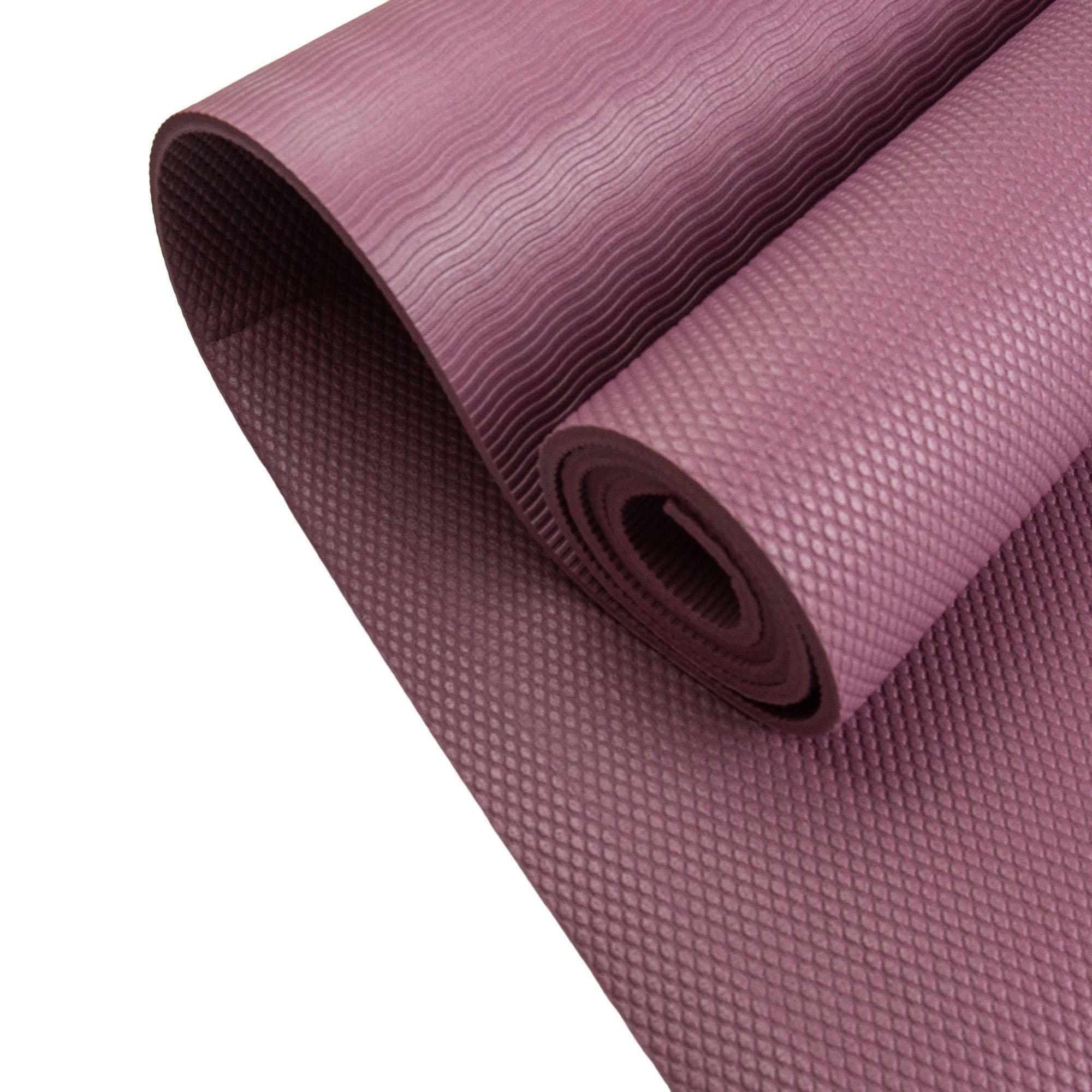 Deep Mauve - Bahe - Women's Prime Supp Mat Yoga Mat - 3