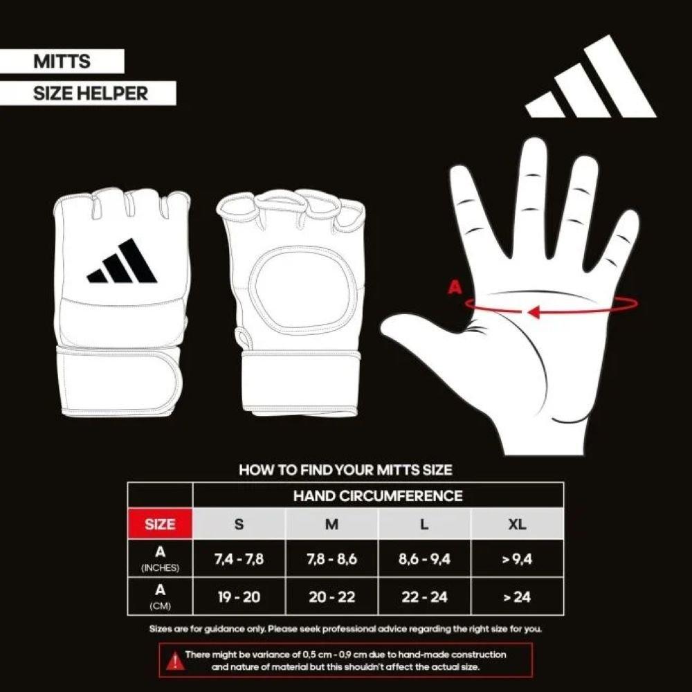 Blk/Wht - adidas - Quick Wraps Gloves Adults - 4