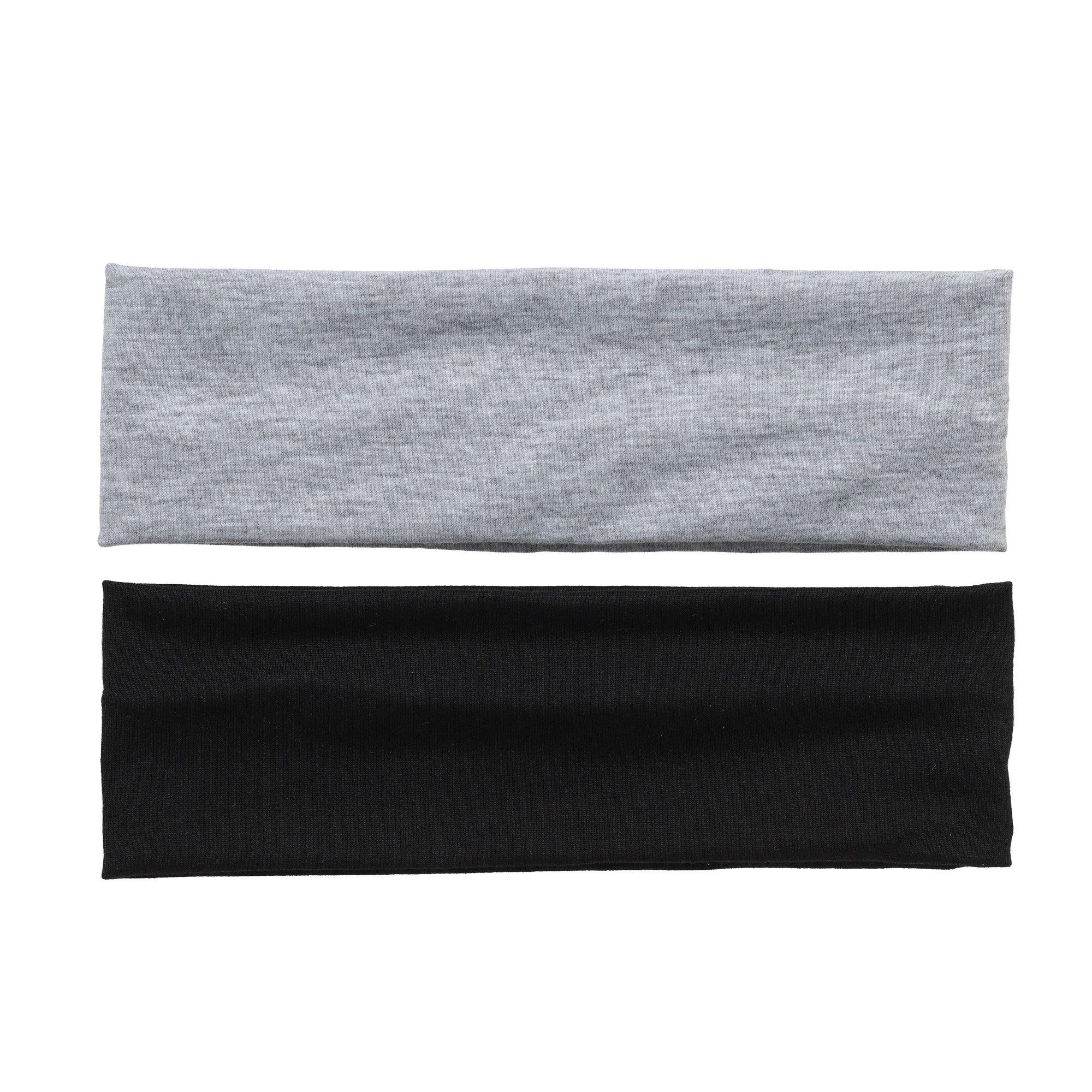 Noir/Gris - Miso - 2Pk Stretch Headband - 2