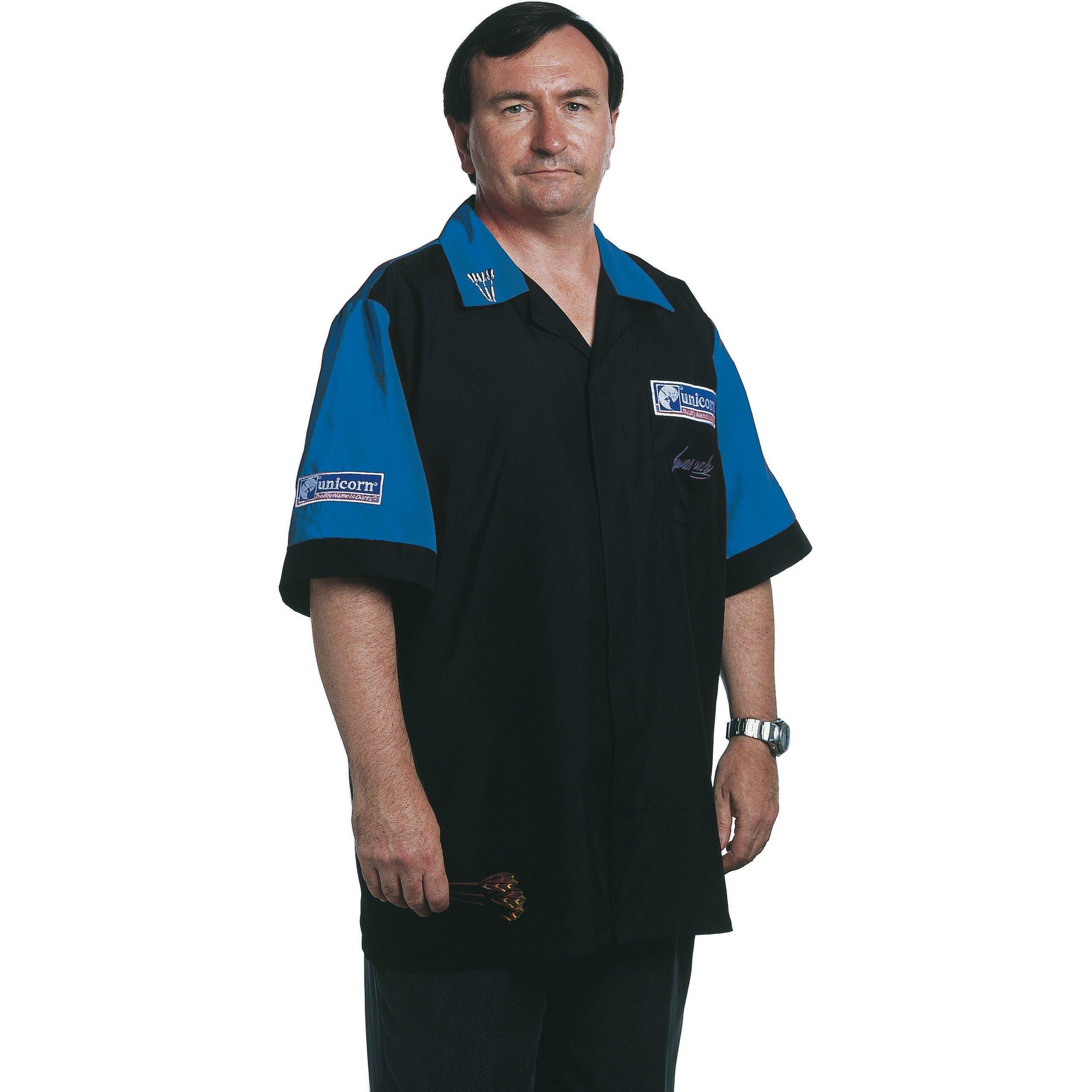 Black/Blue - Unicorn Darts - Men's Darts Shirt - 1