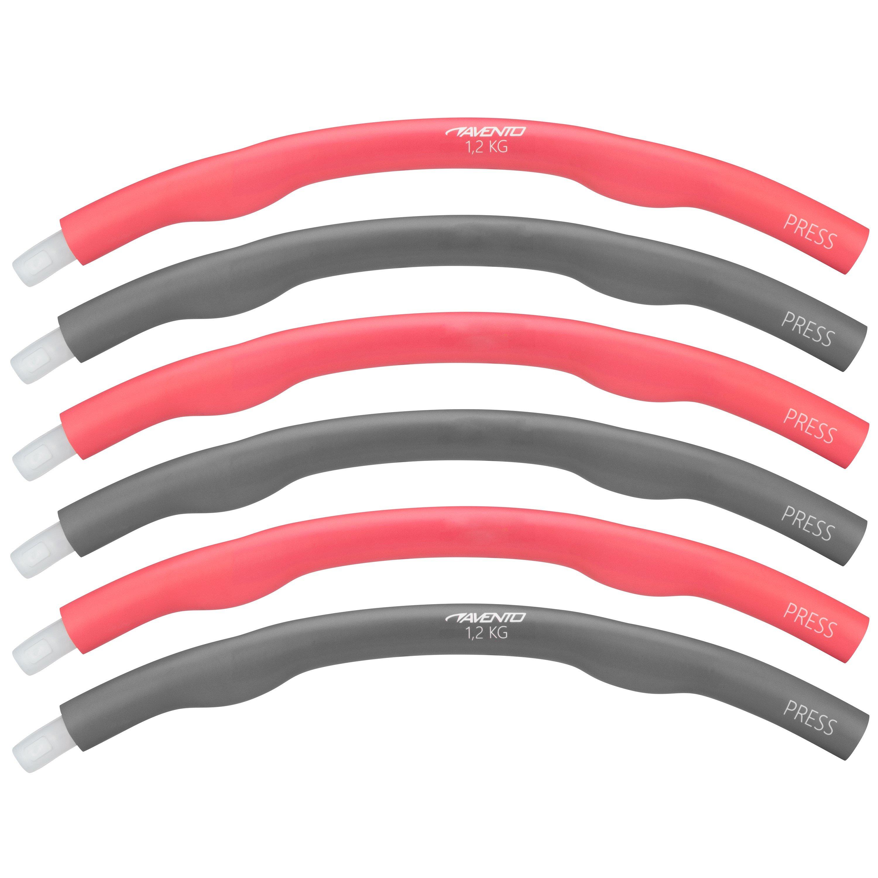 Pink/Grey - Avento - Fit Hula Hoop Foam 1.2kg - 3