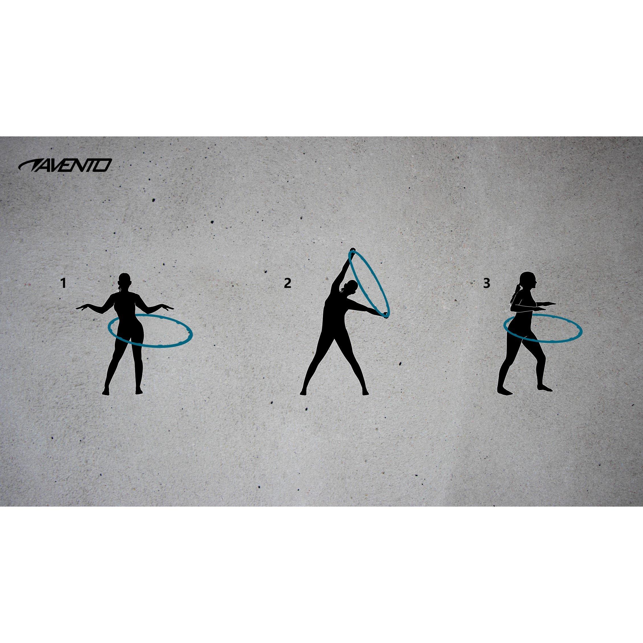 Pink/Grey - Avento - Fit Hula Hoop Foam 1.2kg - 6