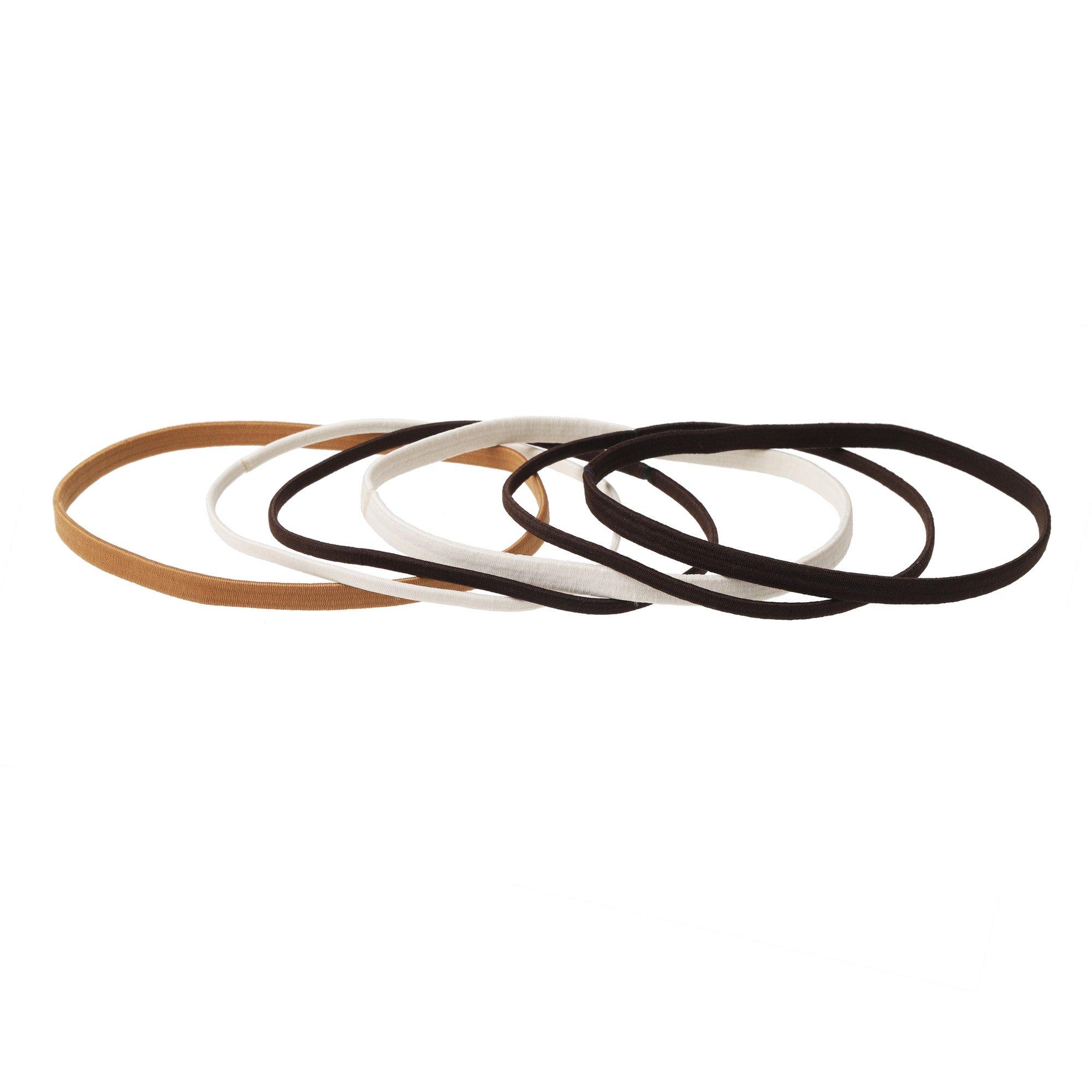Nude Mix - Miso - 6 Pack Stretch Headbands - 2