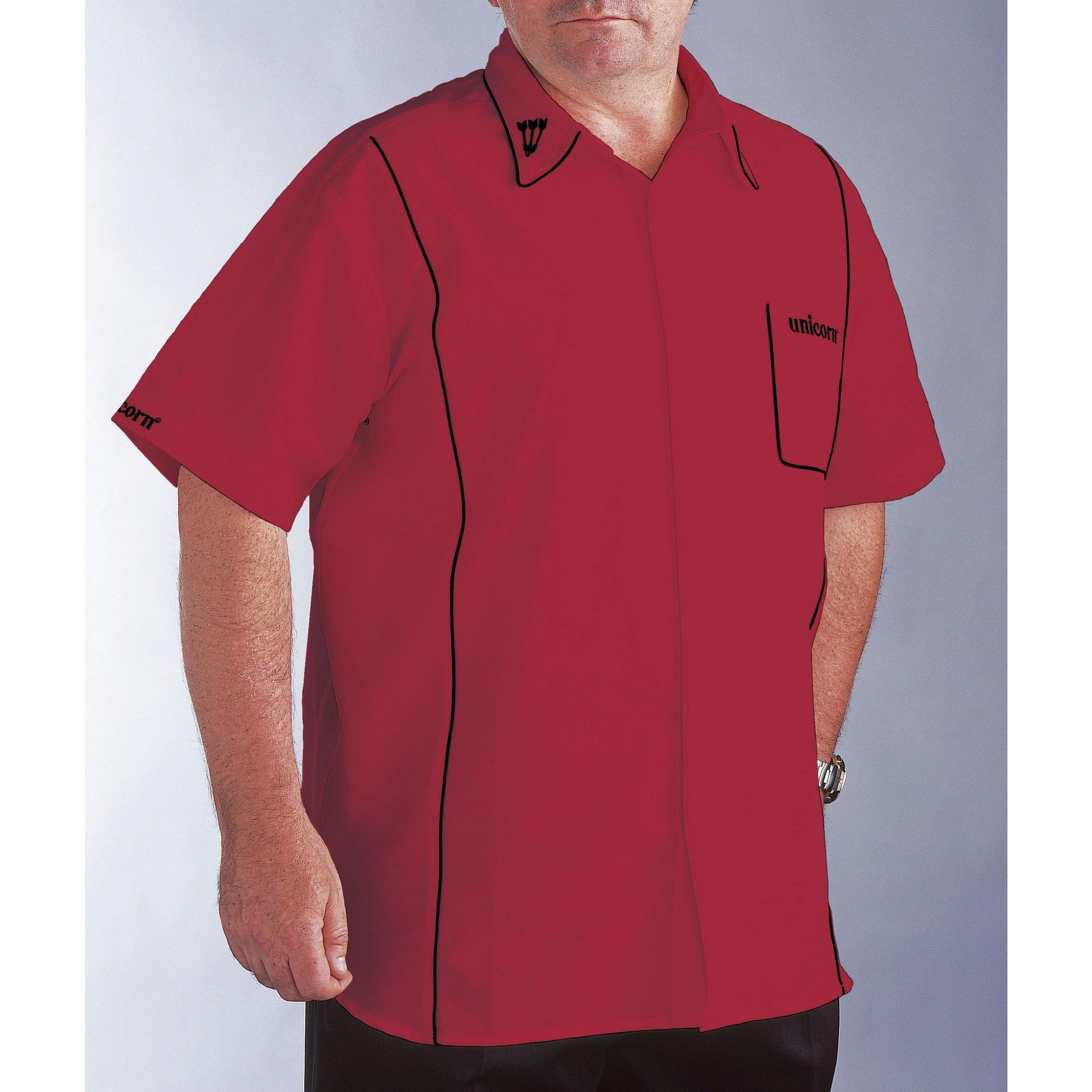 Black/White - Unicorn Darts - Men's Teknik Darts Shirt - 1