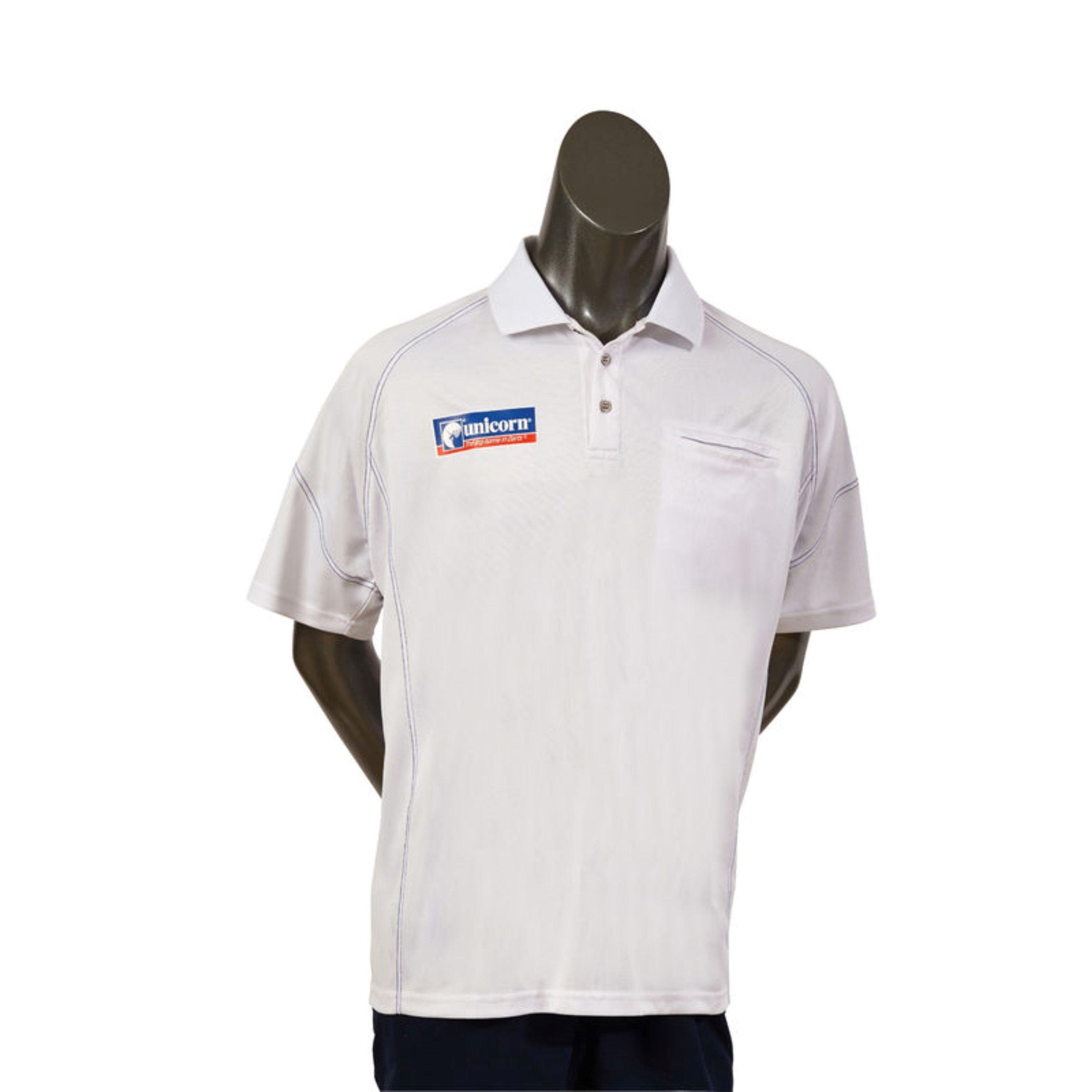 White - Unicorn Darts - Men's Team Darts Shirt