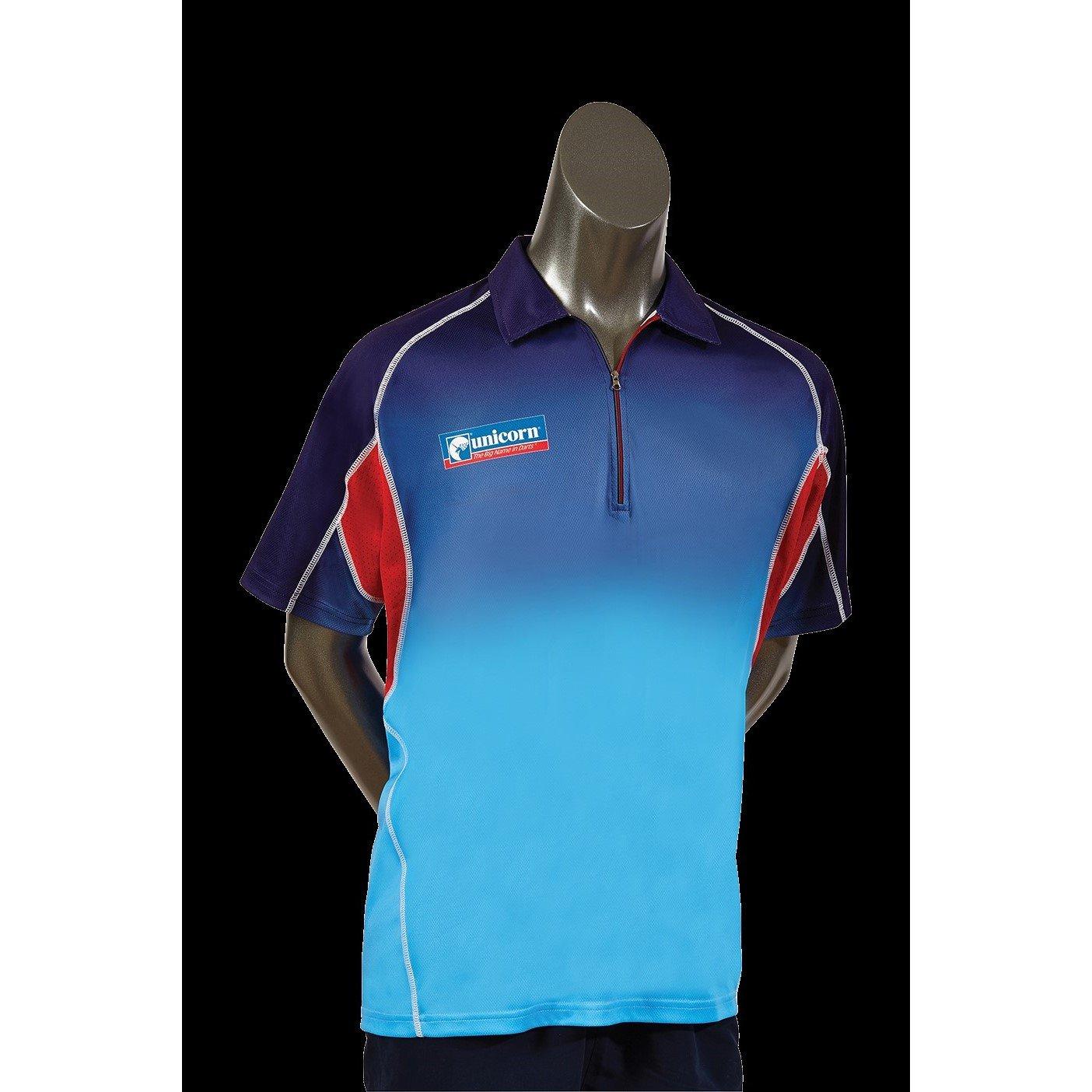 Navy/Red - Unicorn Darts - Men's Pro Dart Shirt - 1