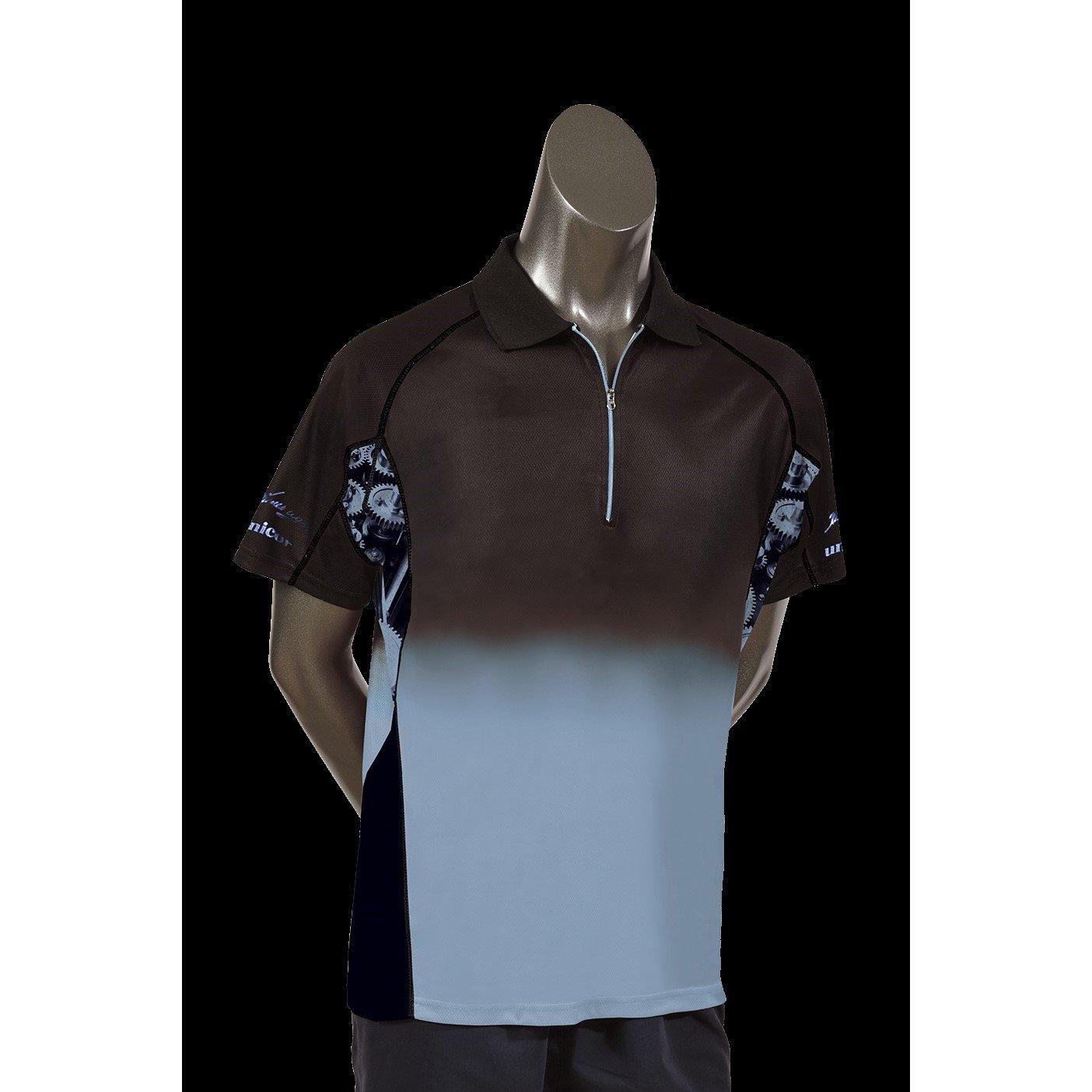 Black/Blue - Unicorn Darts - Men's Junior Wade Darts Shirt - 1