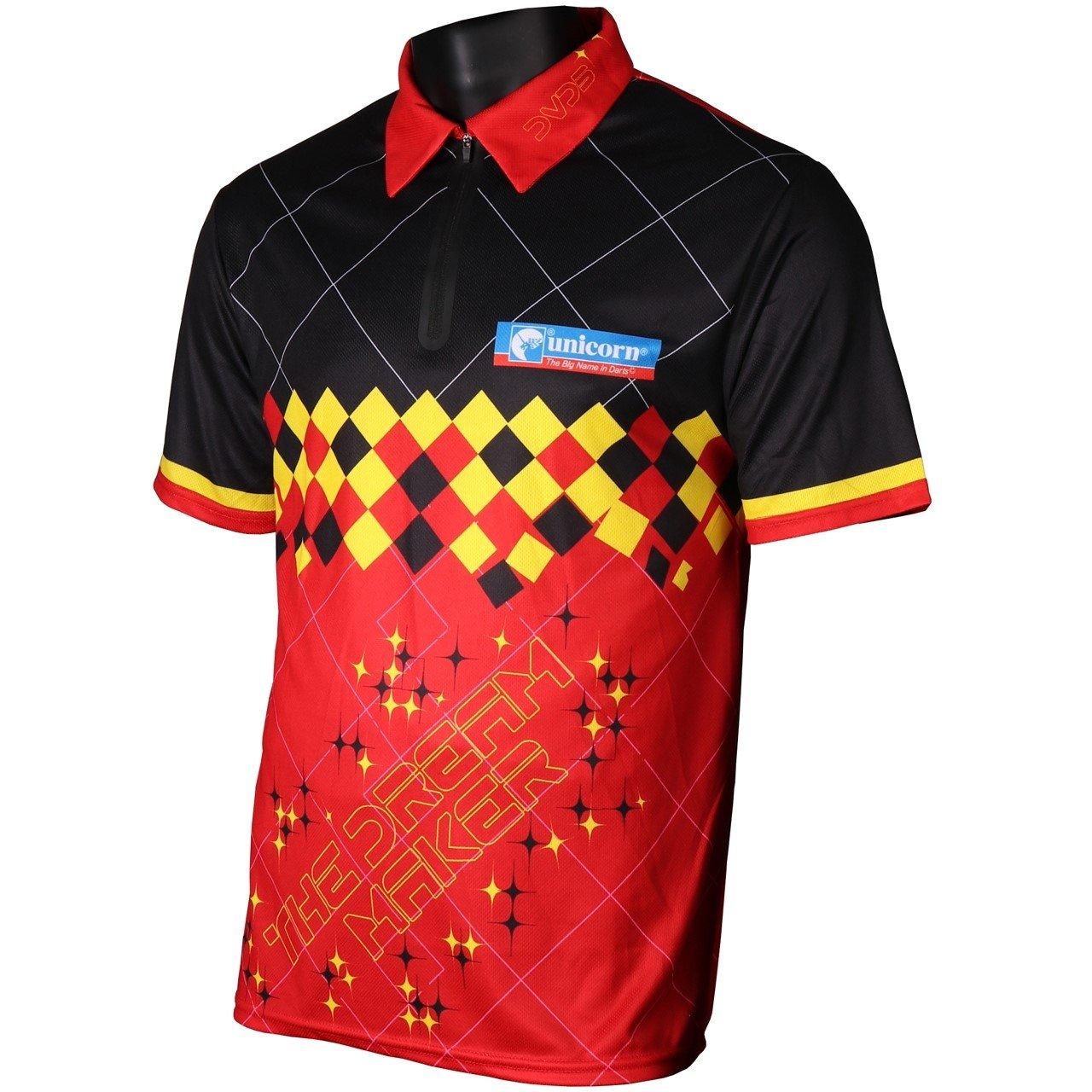 Black/Red - Unicorn Darts - Men's Darts Shirt - 1