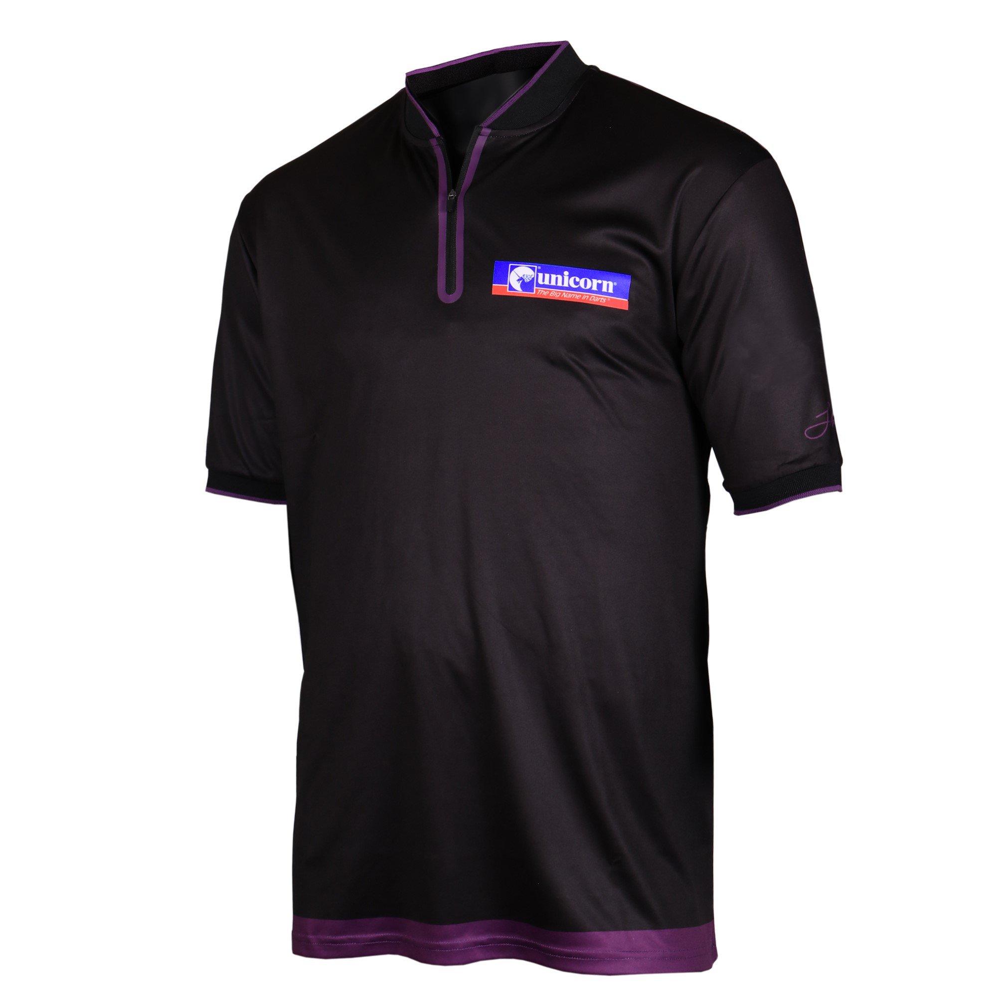 Black/Purple - Unicorn Darts - Men's Junior Klaasn Darts Shirt - 1