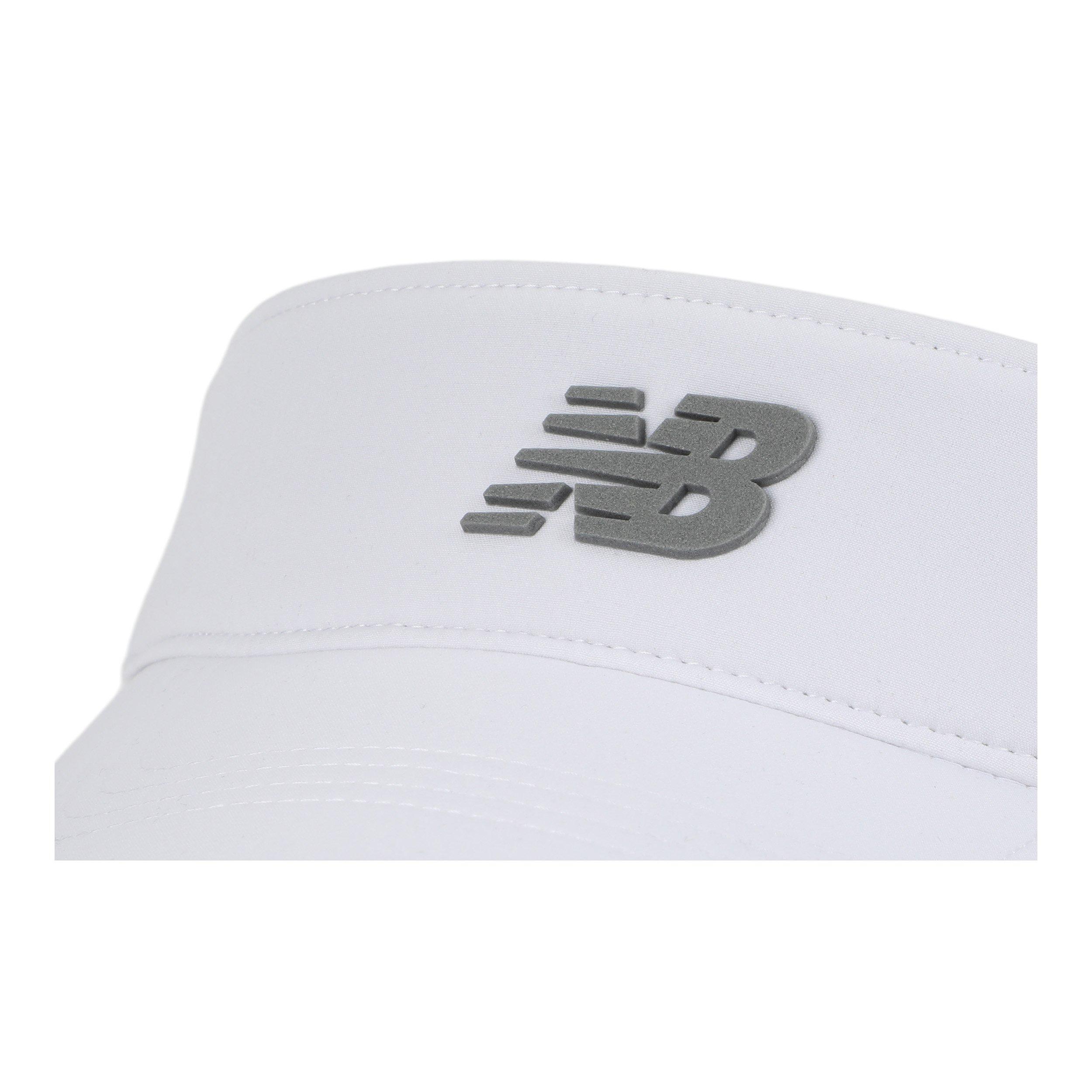 Blanco - New Balance - White Reflective Running Cap - 3