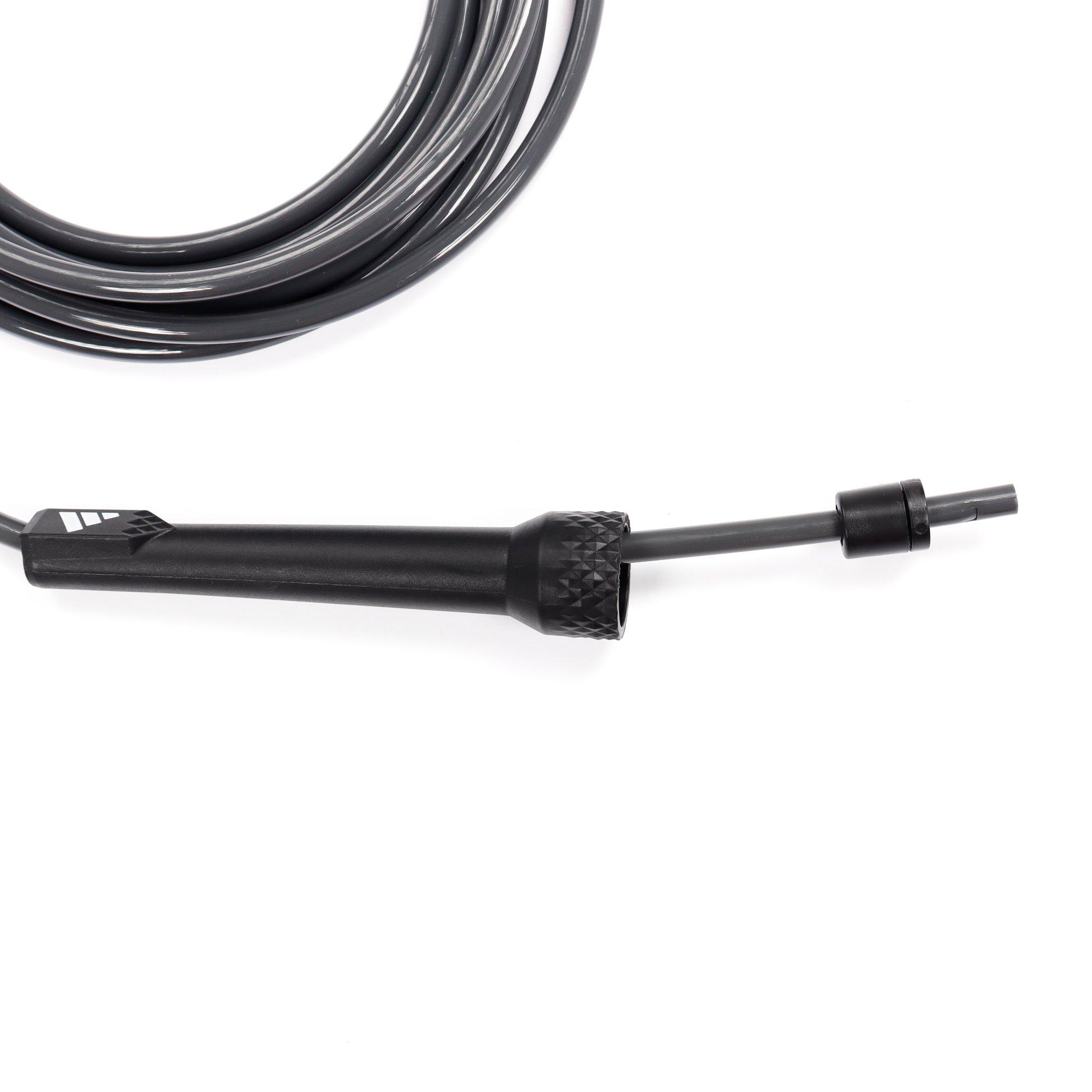 Black - adidas - Adjustable Plastic Skipping Rope - 5