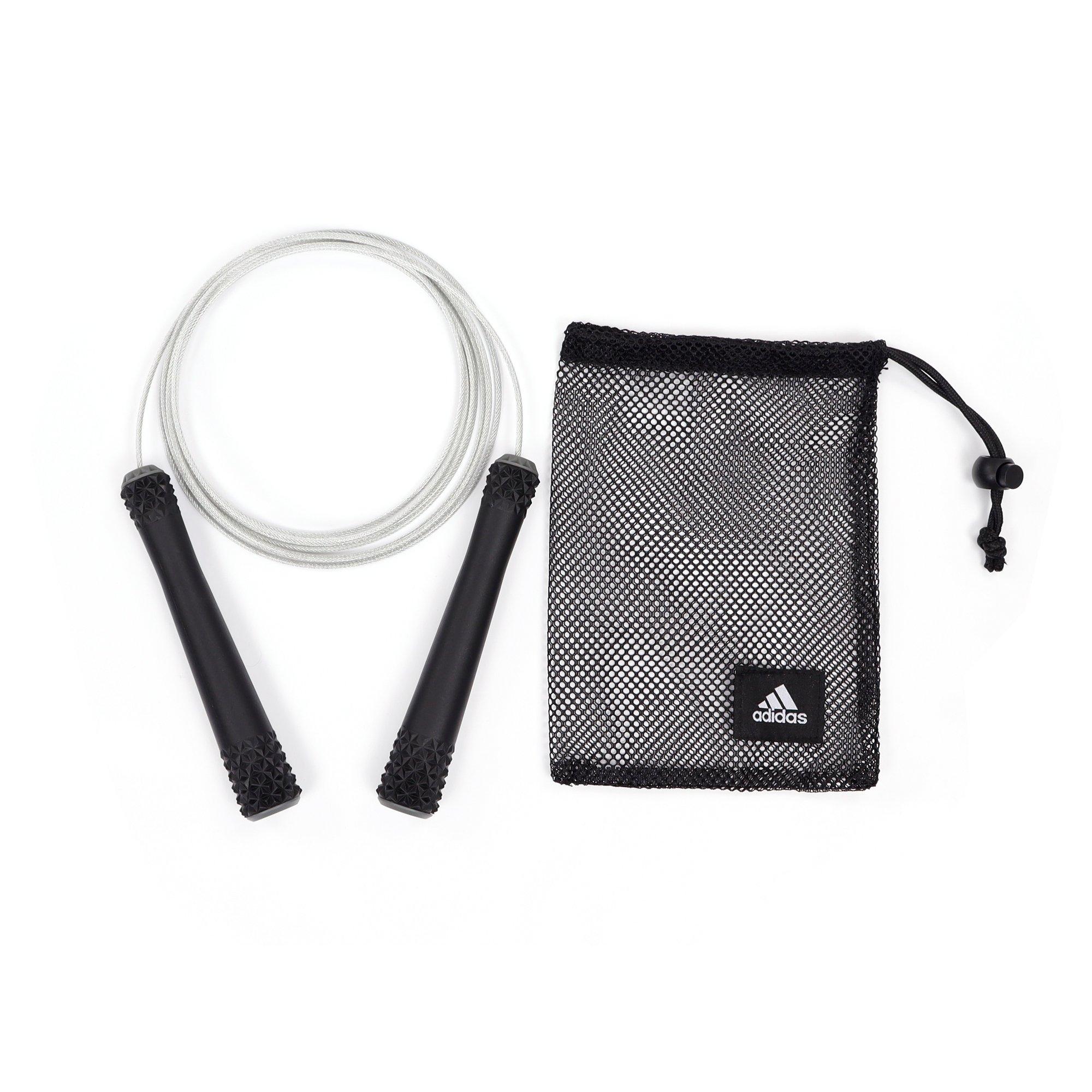 Zwart - adidas - Adjustable Steel Skipping Rope - 1