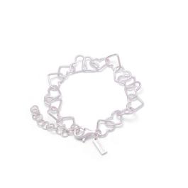 Common Lines Heart Link Bracelet