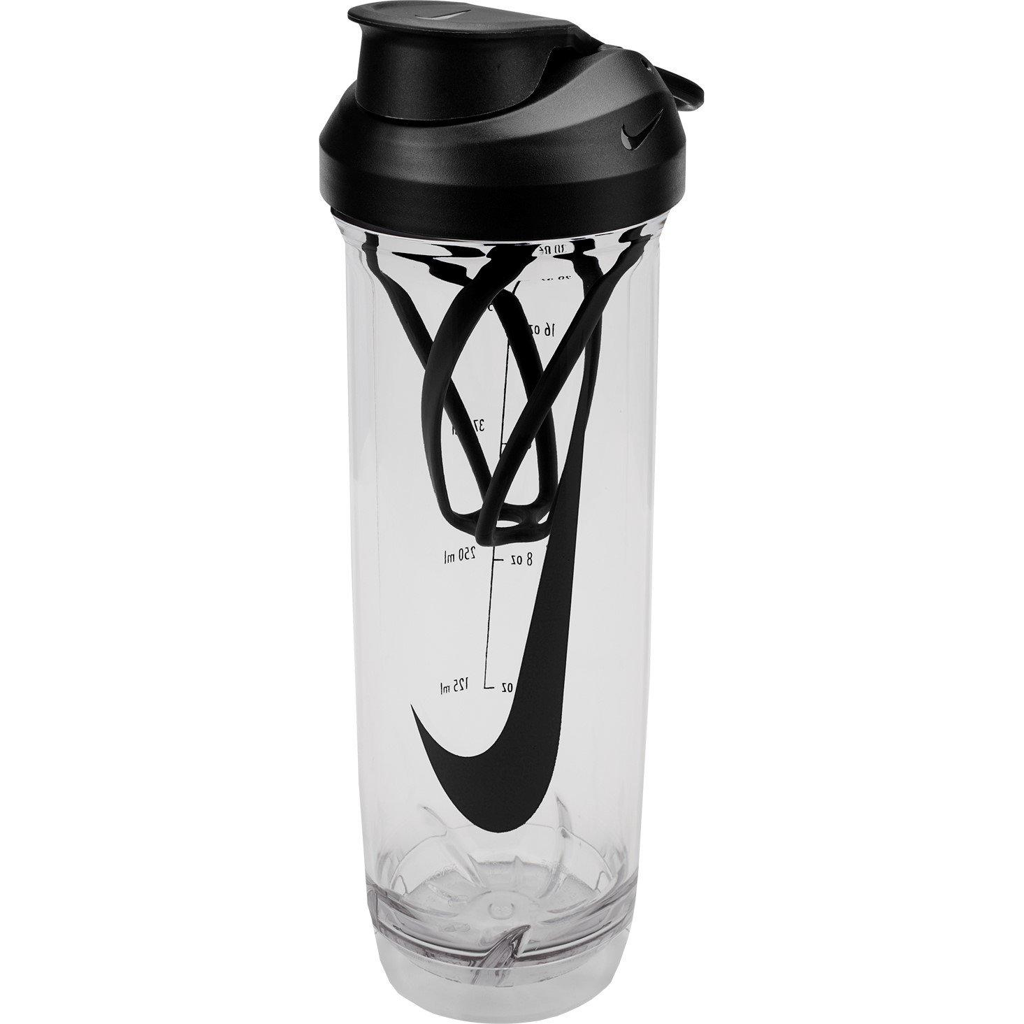 Klar/Schwarz - Nike - Shaker Water Bottle 710ml - 1
