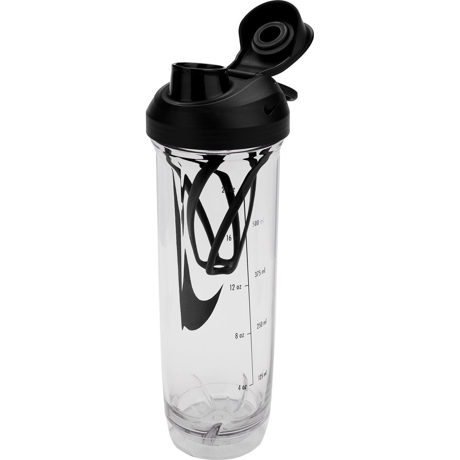 Klar/Schwarz - Nike - Shaker Water Bottle 710ml - 3