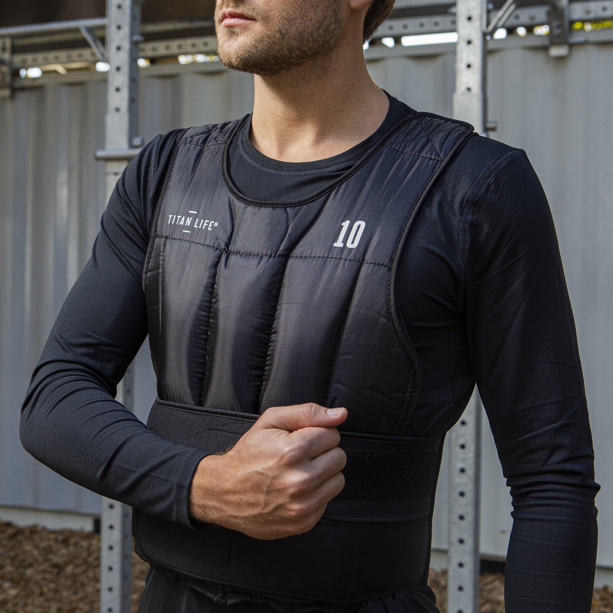 Black - Titan Life - Weight Vest 10kg - 6