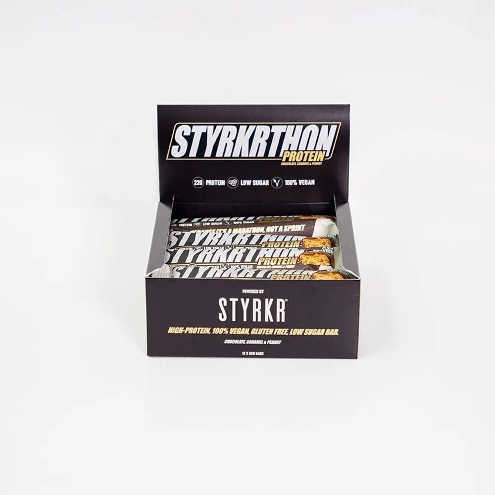Caramel/Peanuts - STYRKR - Styrkrthon Bars - Box of 12 - 1