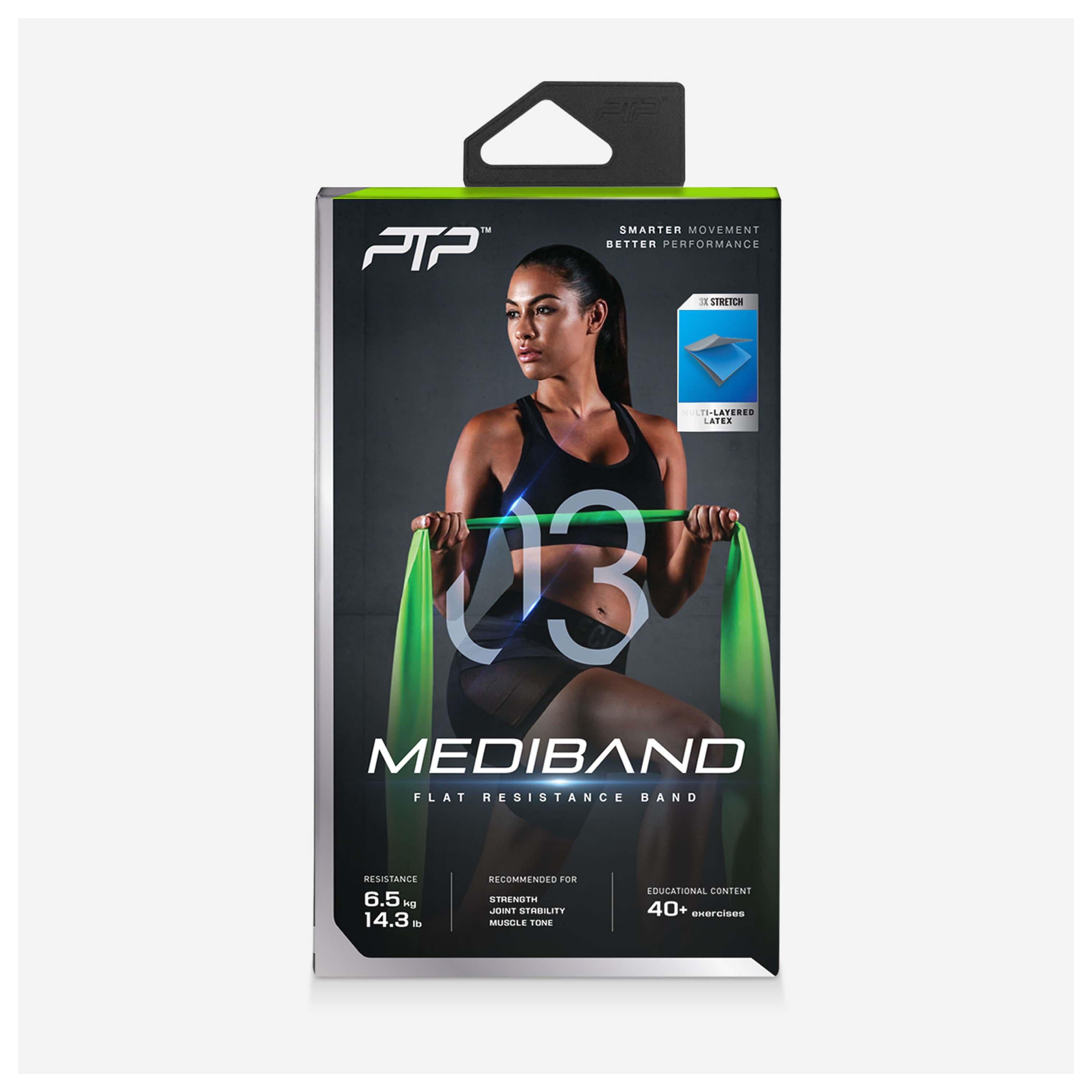 Green - PTP - Mediband Flat Resistance Band - 2