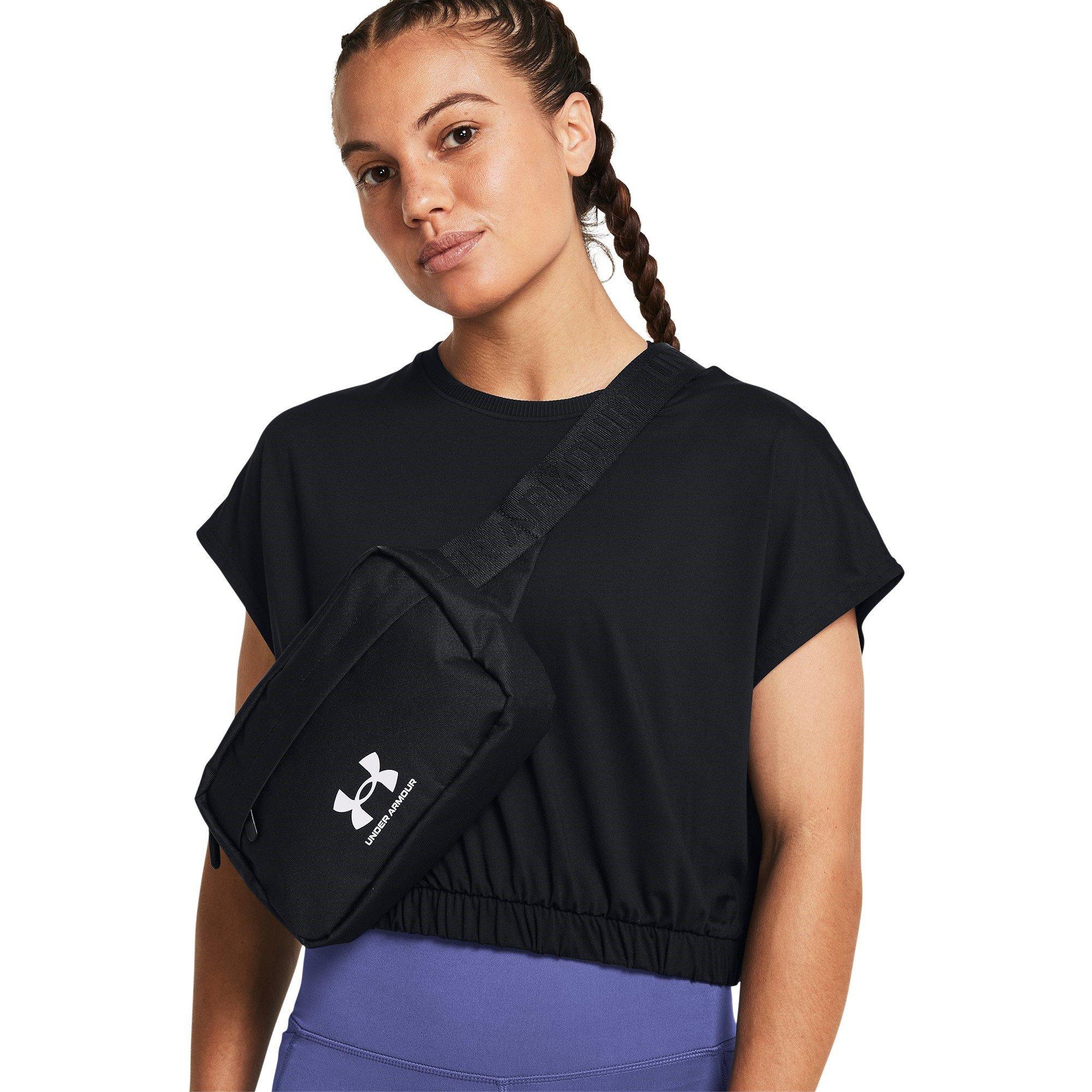 Black/White - Under Armour - Armour Essential Waist Bag Crossbody - 3