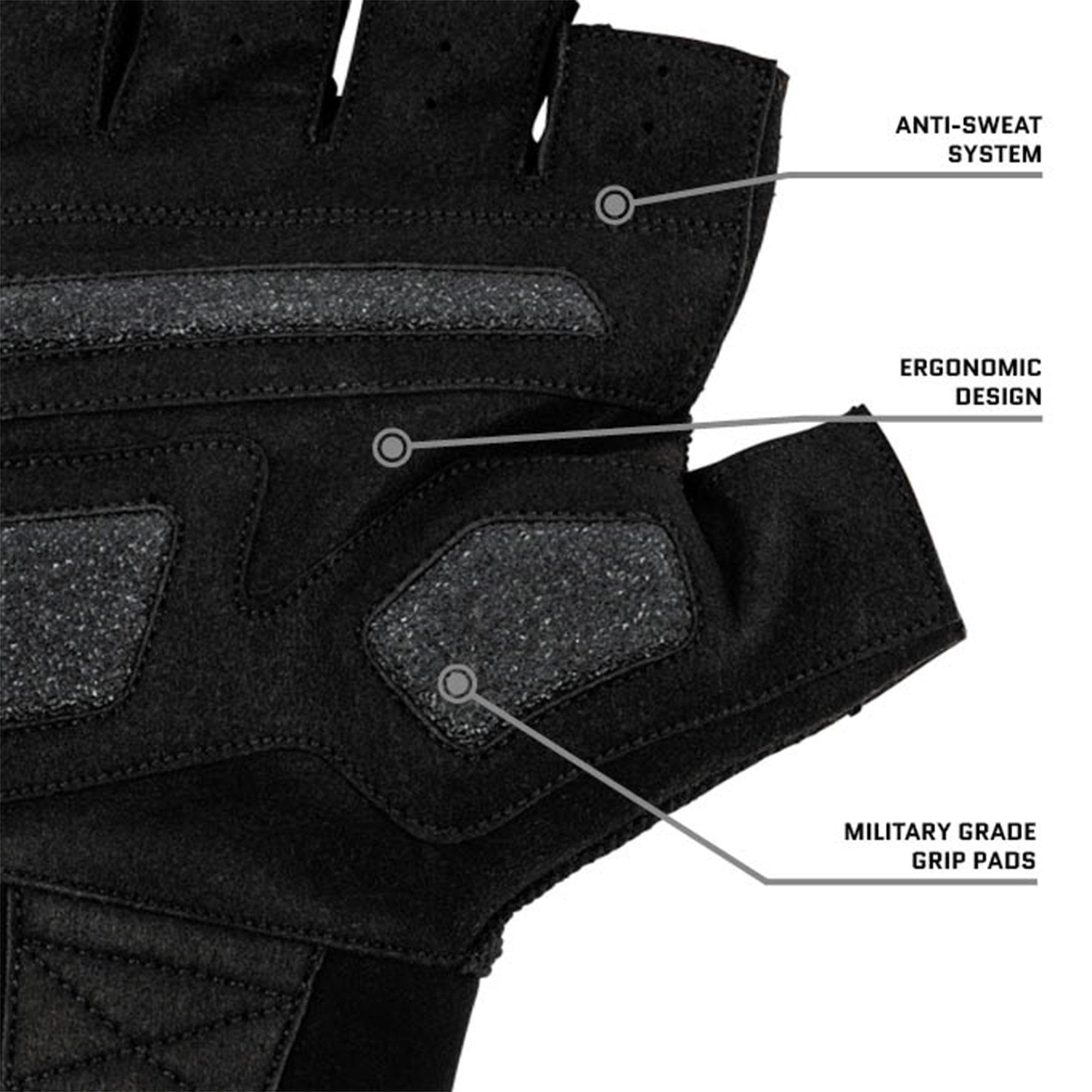 Zwart - Reeva - Fitness Gloves - R-Grip - 6