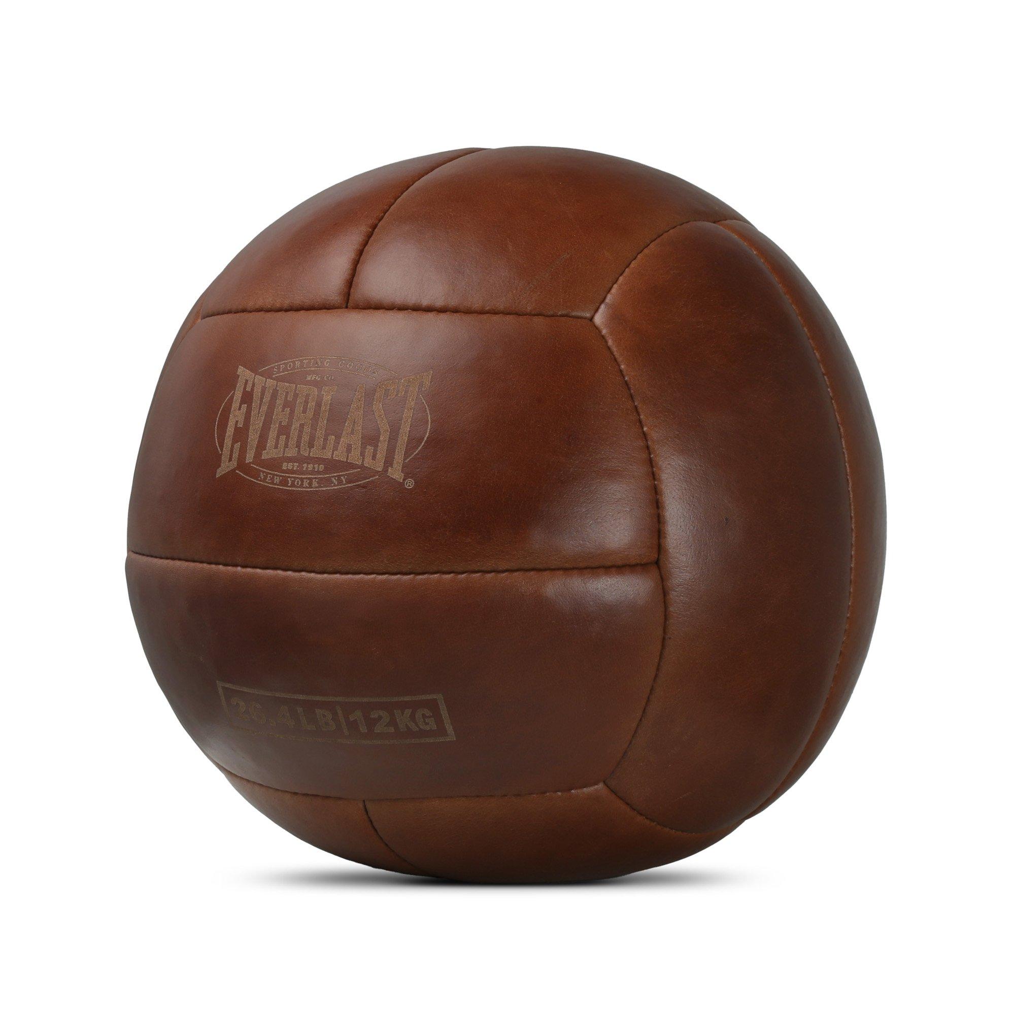 Everlast Everlast 1910 Pro Leather Medicine Ball - 12Kg