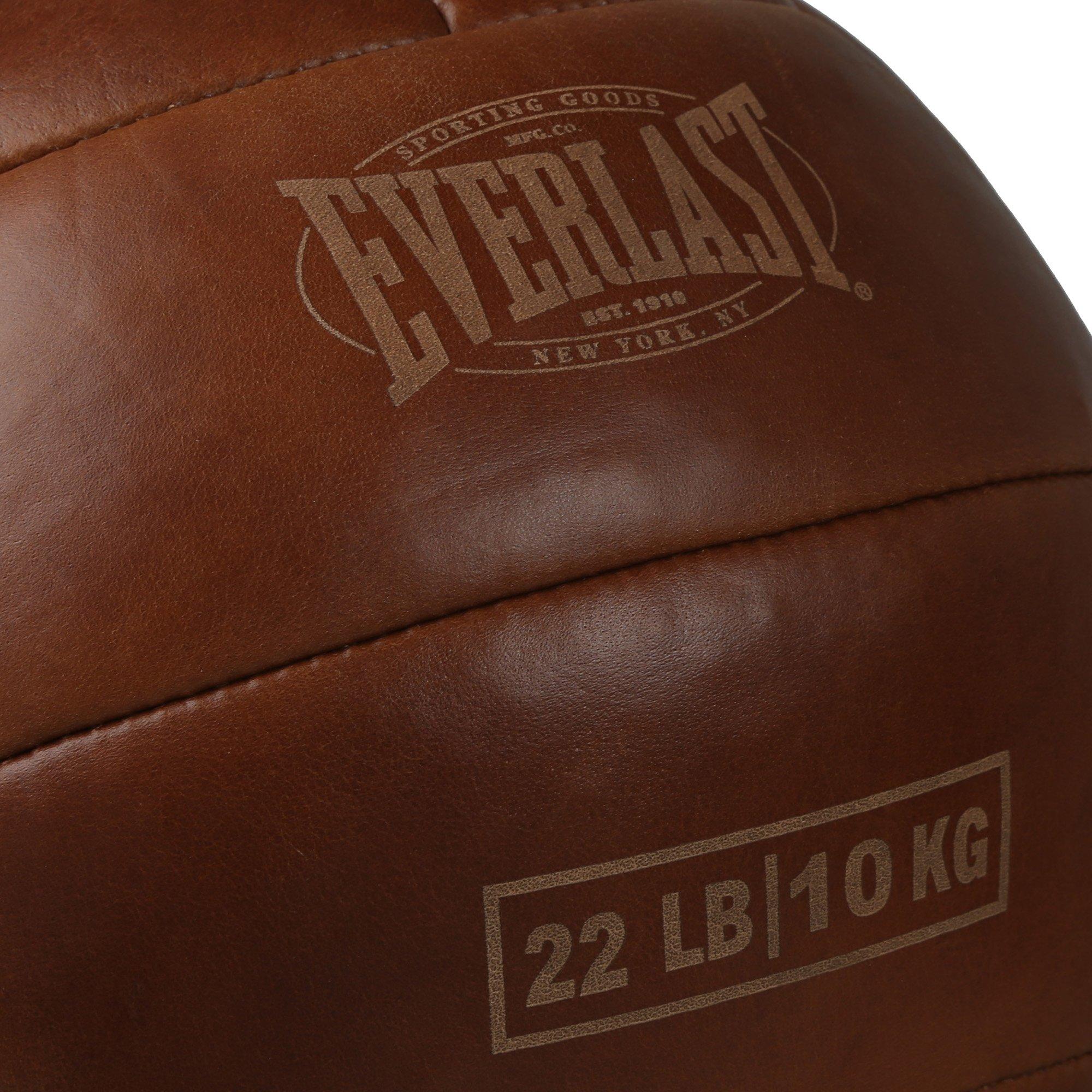 10Kg - Everlast - Everlast 1910 Pro Leather Medicine Ball - 2