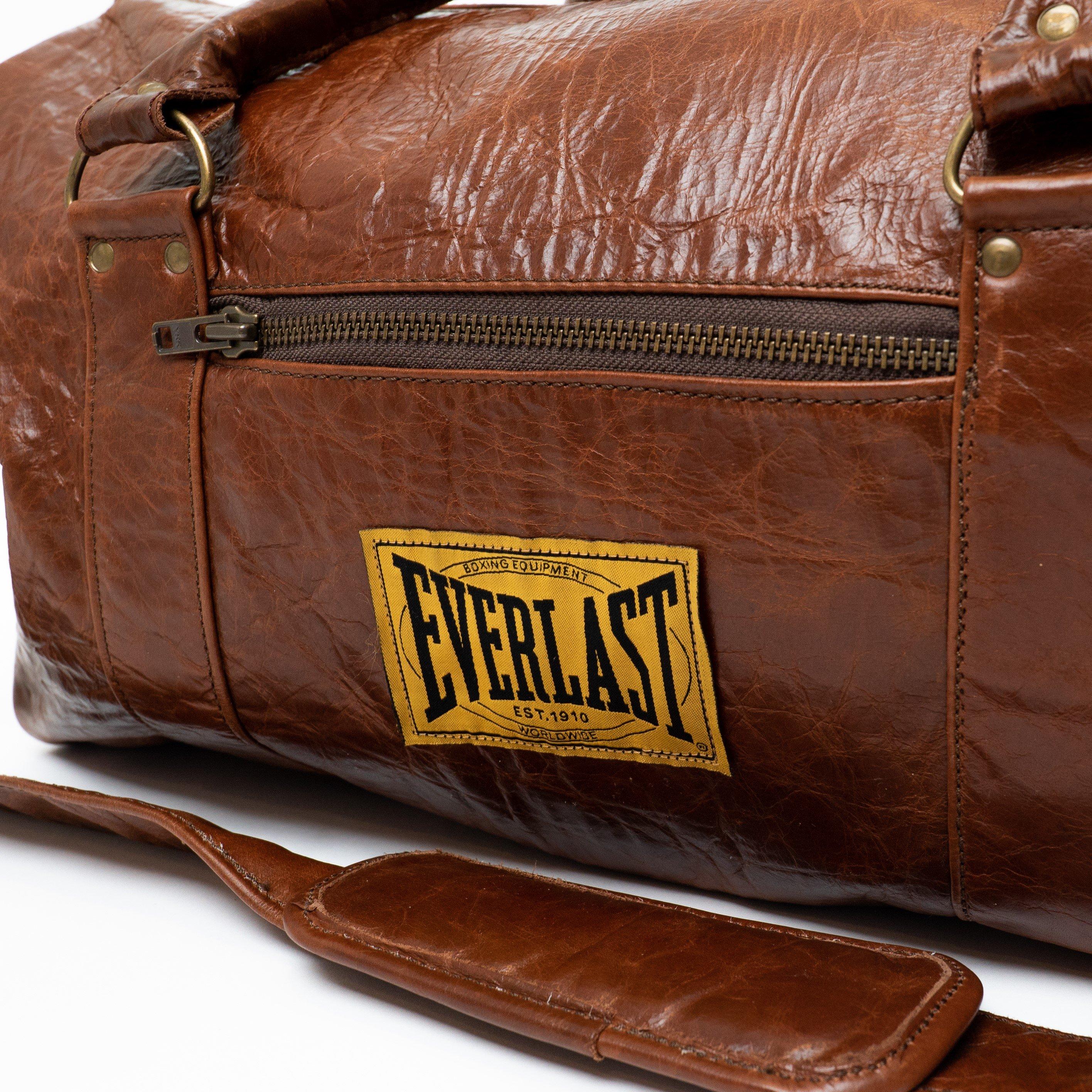 Brown - Everlast - Everlast 1910 Leather Holdall Bag - 2