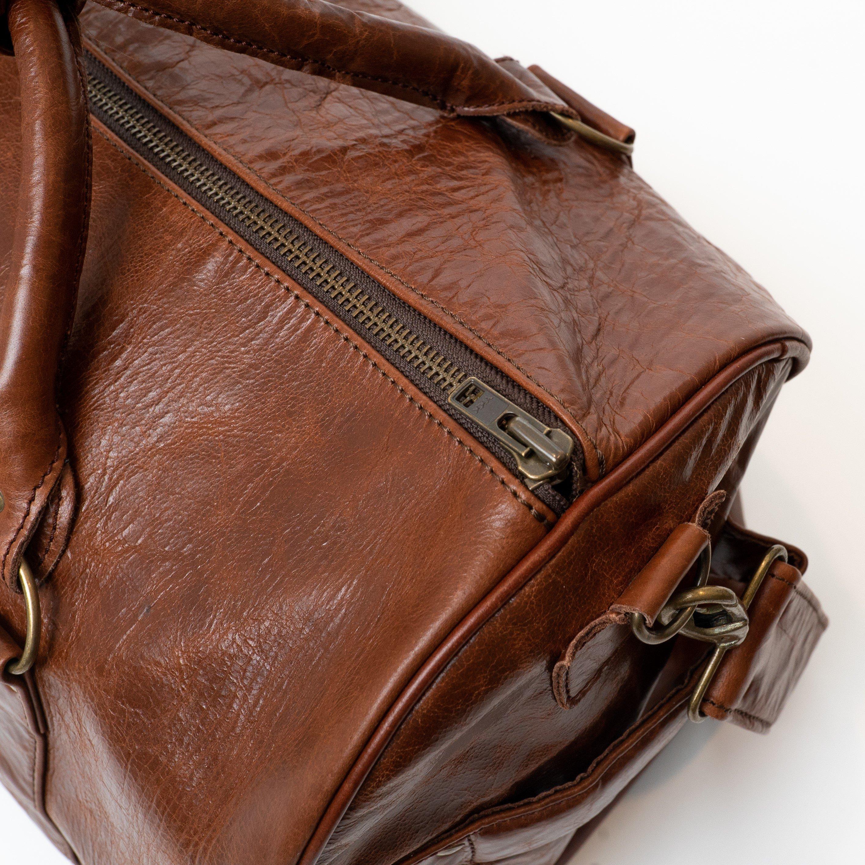 Brown - Everlast - Everlast 1910 Leather Holdall Bag - 3