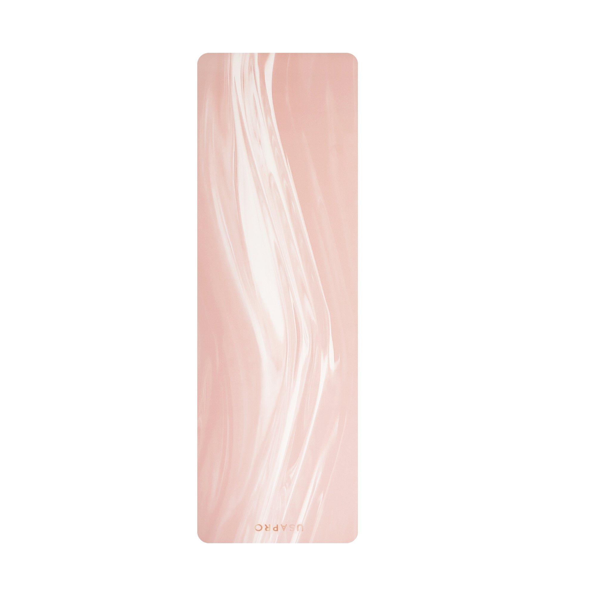 Pink marble - USA Pro - Ultra-Thin Natural Rubber Yoga Mat - 1