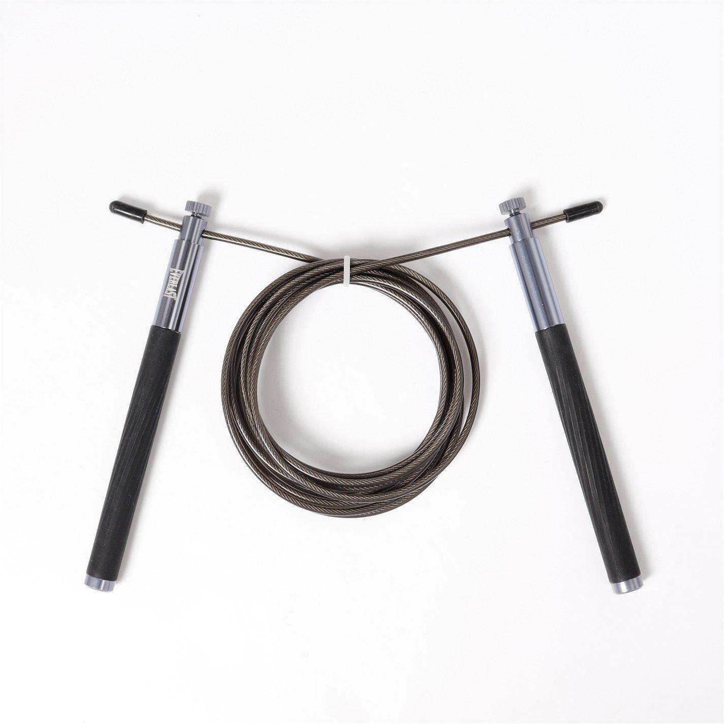 Everlast  Speed Rope Steel Cable Ball Bearing Skipping Rope - Black