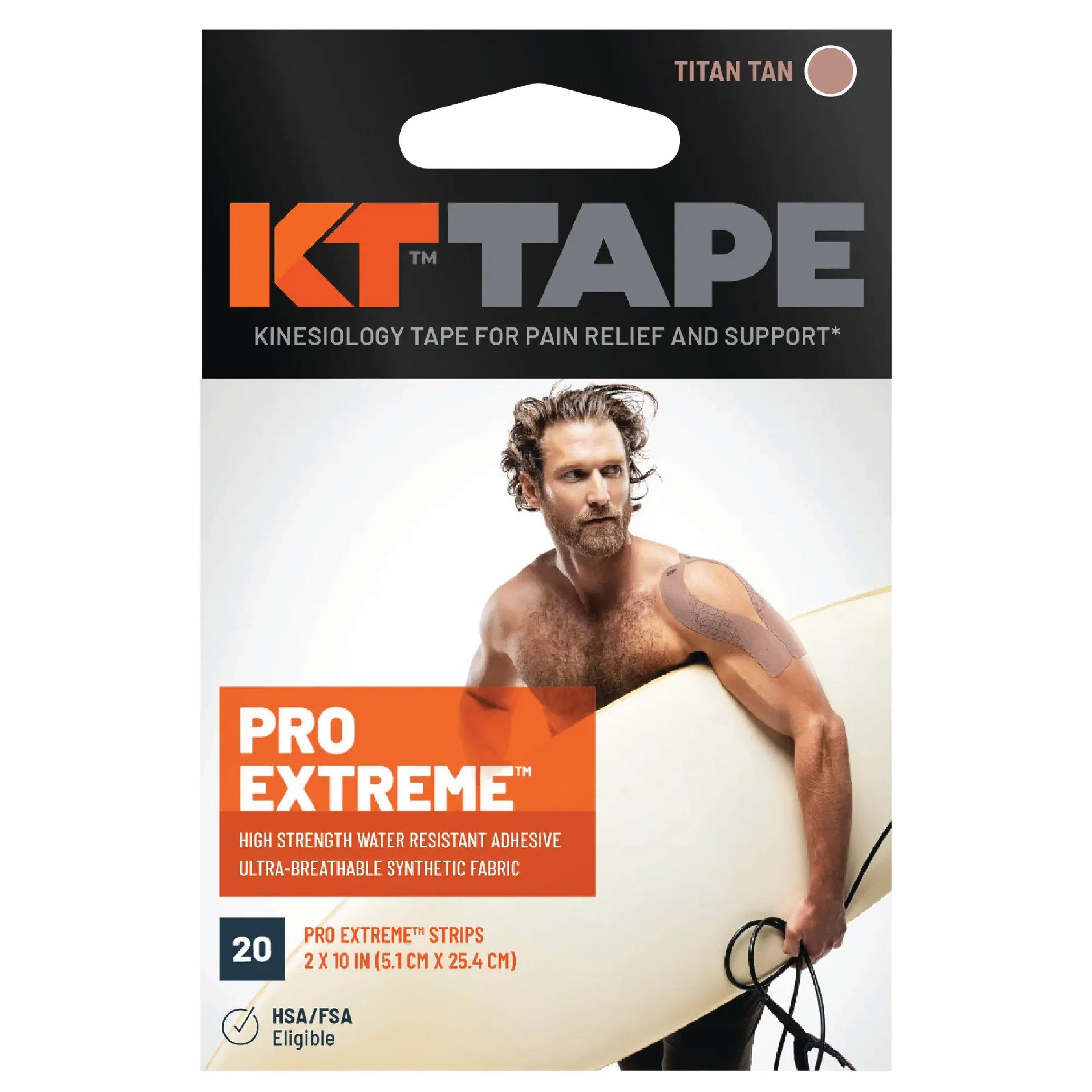 Titan Tan - KT Tape - KT Pro Extreme Tape Precut (20 x 25cm) - 20 pcs - 5 Meters - 3