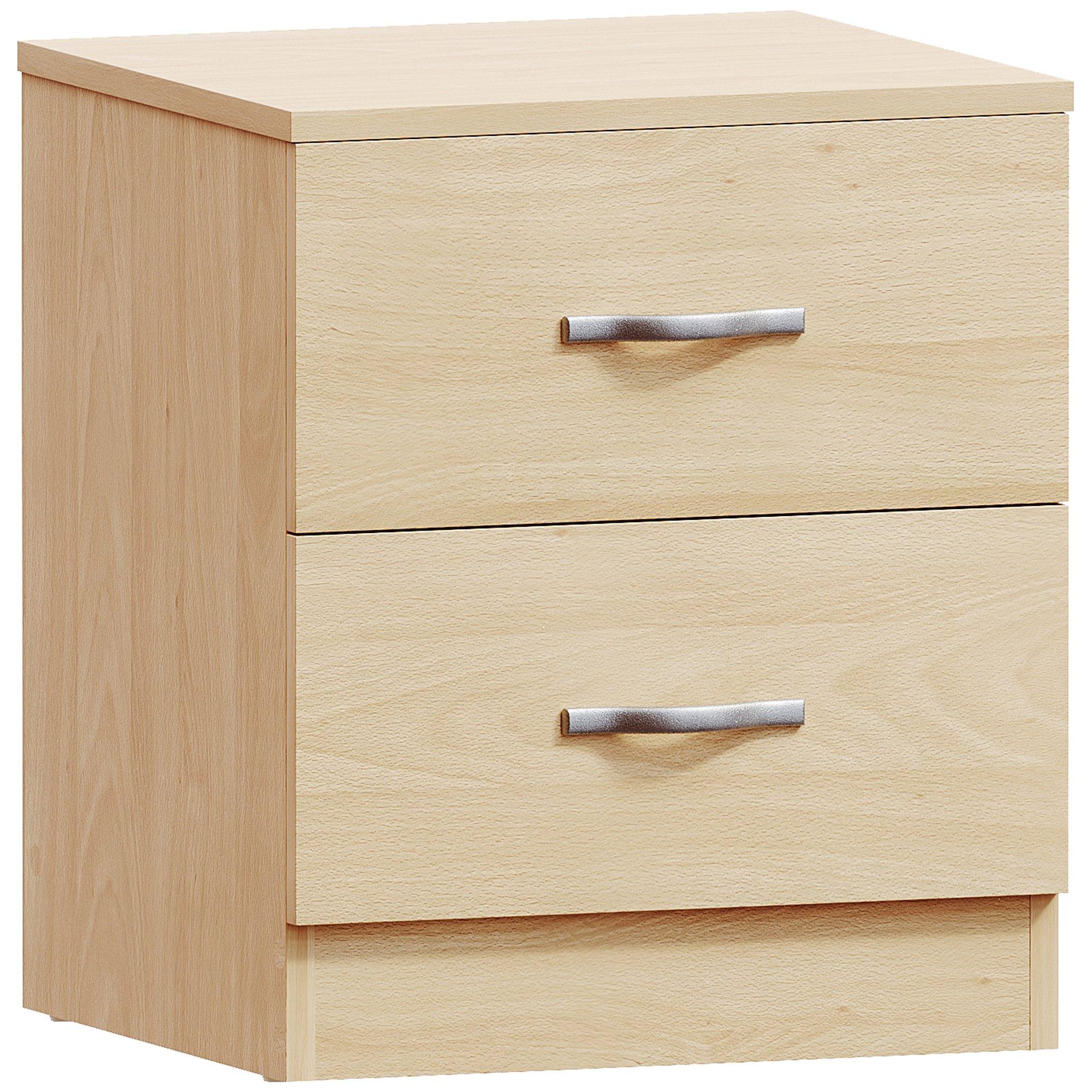 Pine - Lassic - Vida Designs Riano 2 Drawer Bedside Chest - 9