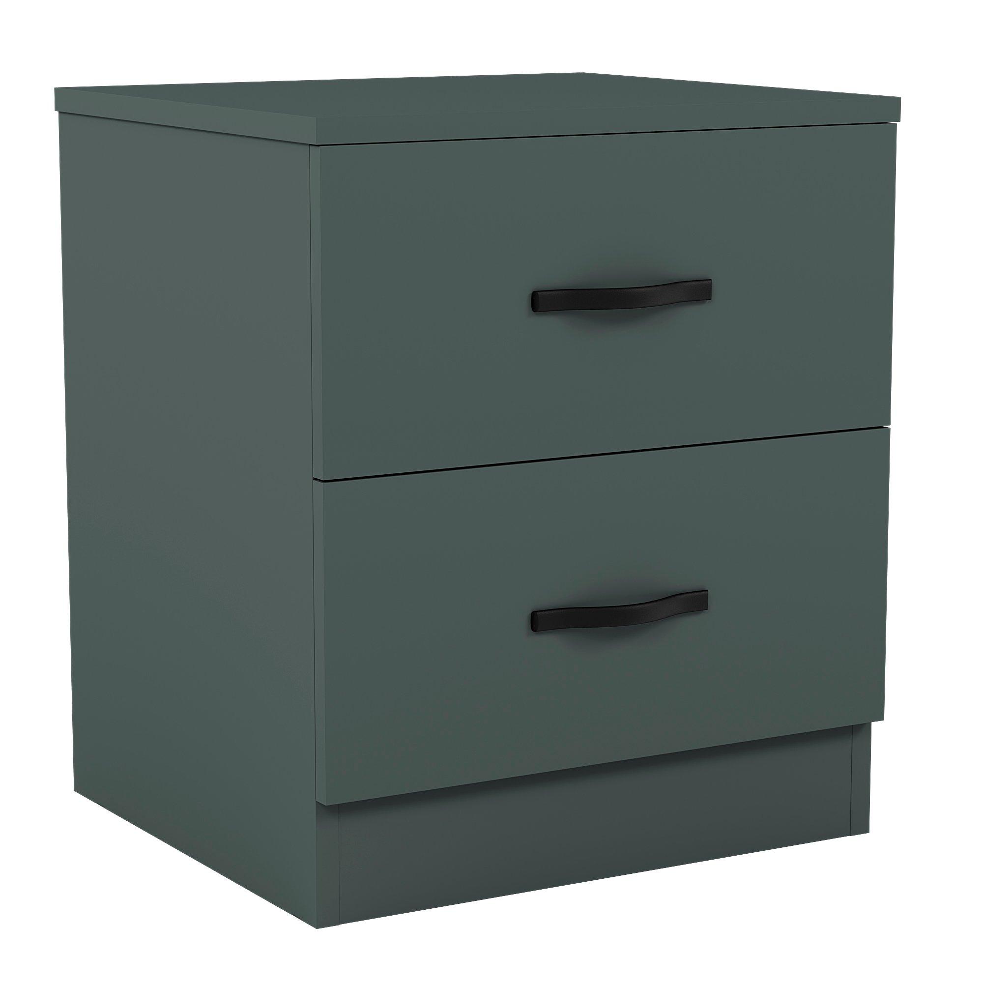 Jasper Green - Lassic - Vida Designs Riano 2 Drawer Bedside Chest - 9