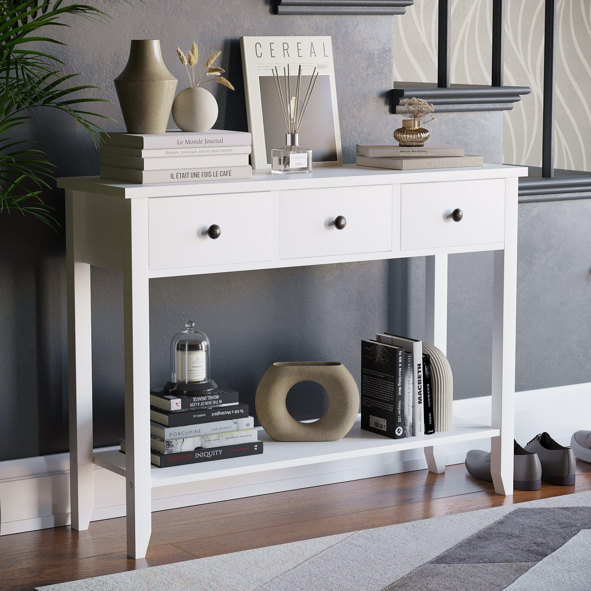 Vida Designs Windsor 3 Drawer Console Table
