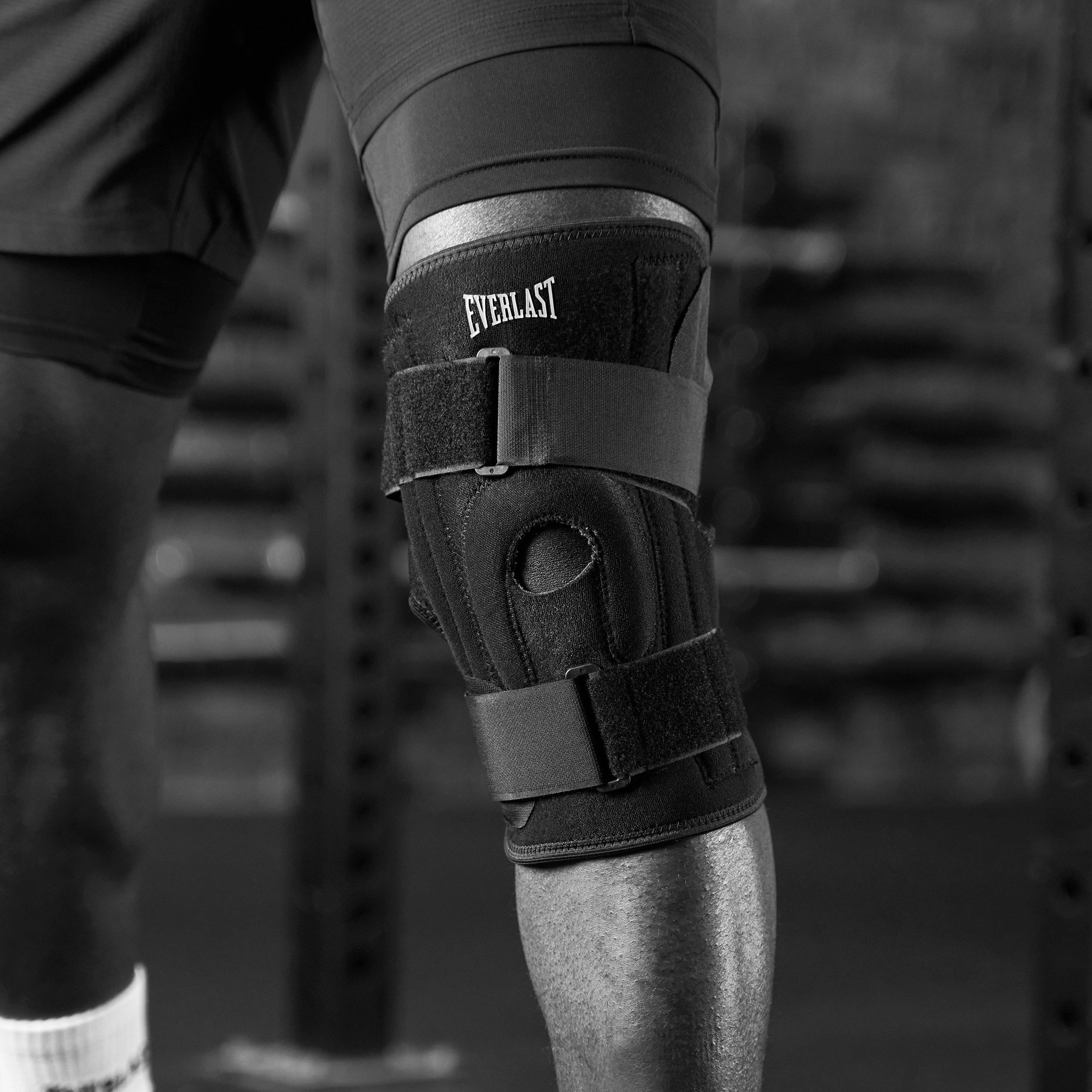 Black - Everlast - Strapped Knee Support - 1