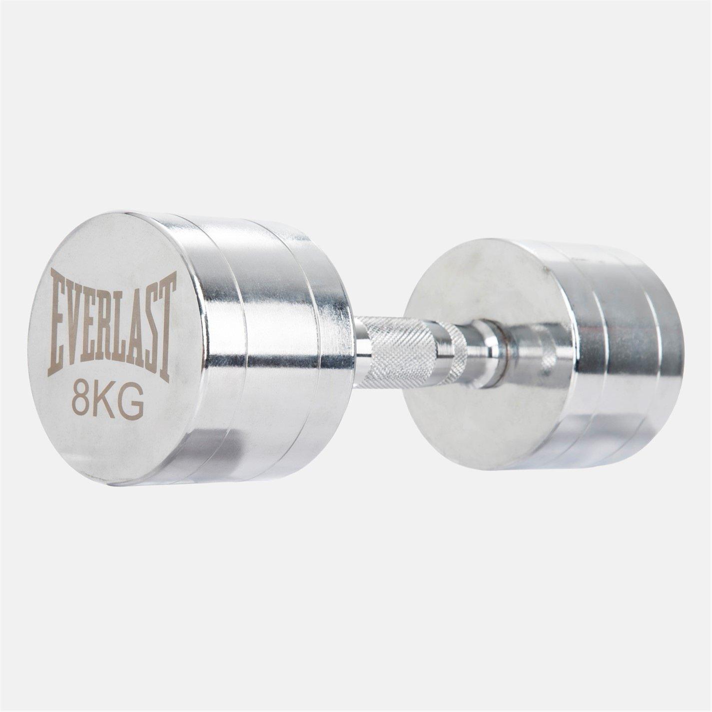 Everlast Chrome Dumbbell Silver 8Kg - Image 3