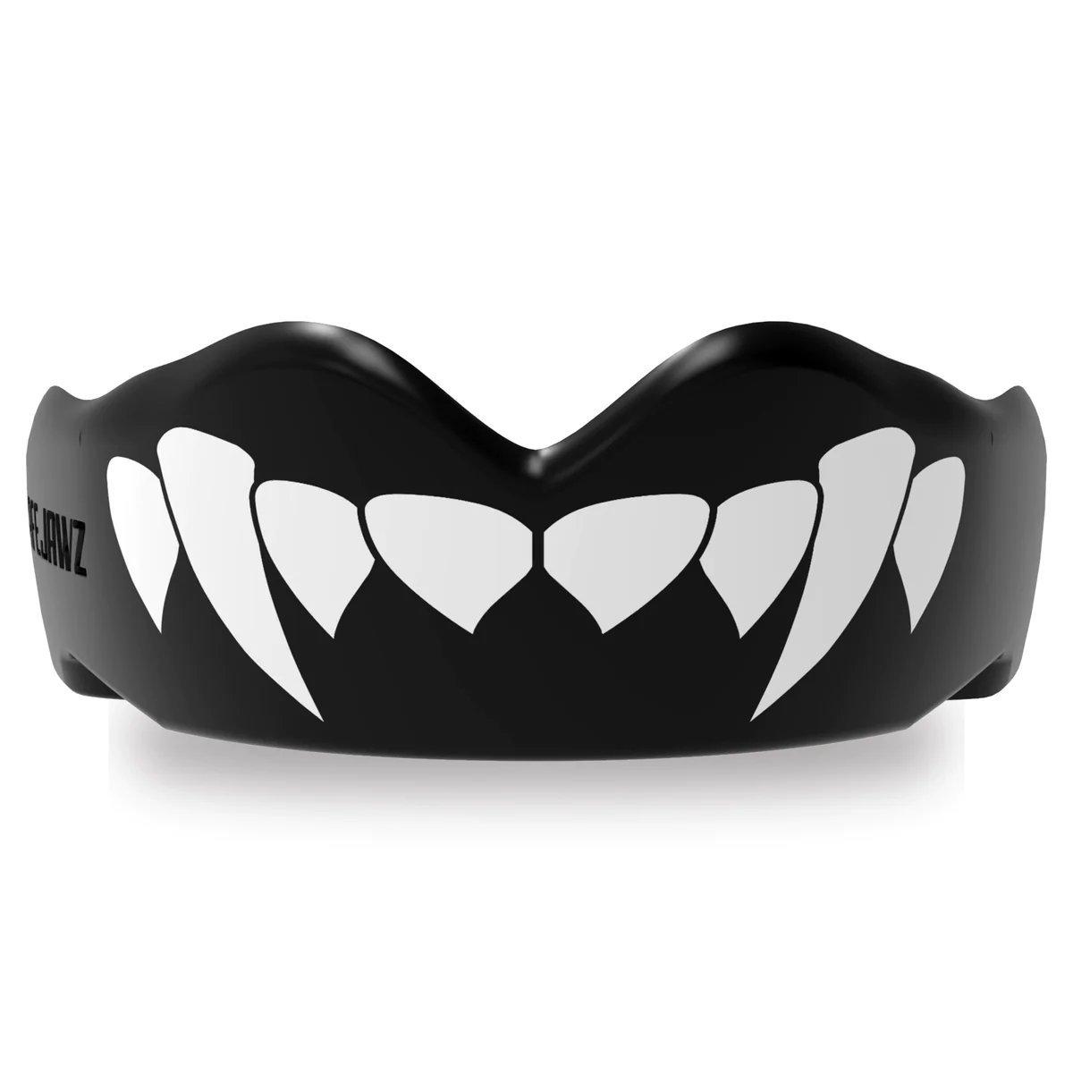 Zwart/Wit - Safejawz - Extro Series Black Fangz Sports Mouthguard - 2