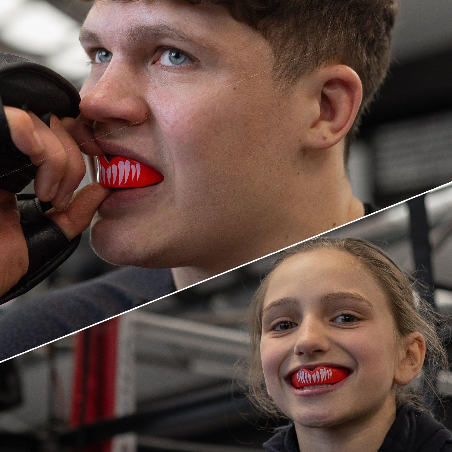 Rot/Weiß - Safejawz - Extro Series Viper Sports Mouthguard - 5