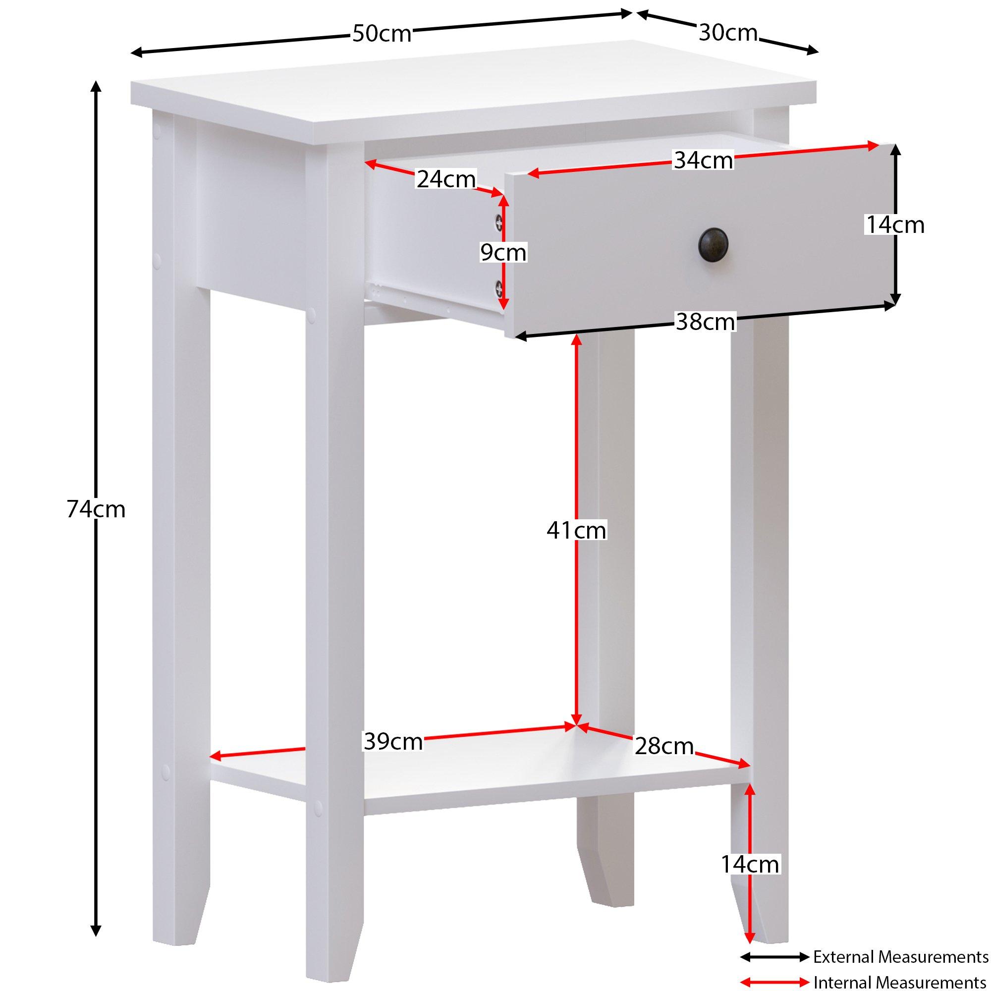 White - Lassic - Vida Designs Windsor 1 Drawer Console Table - 2