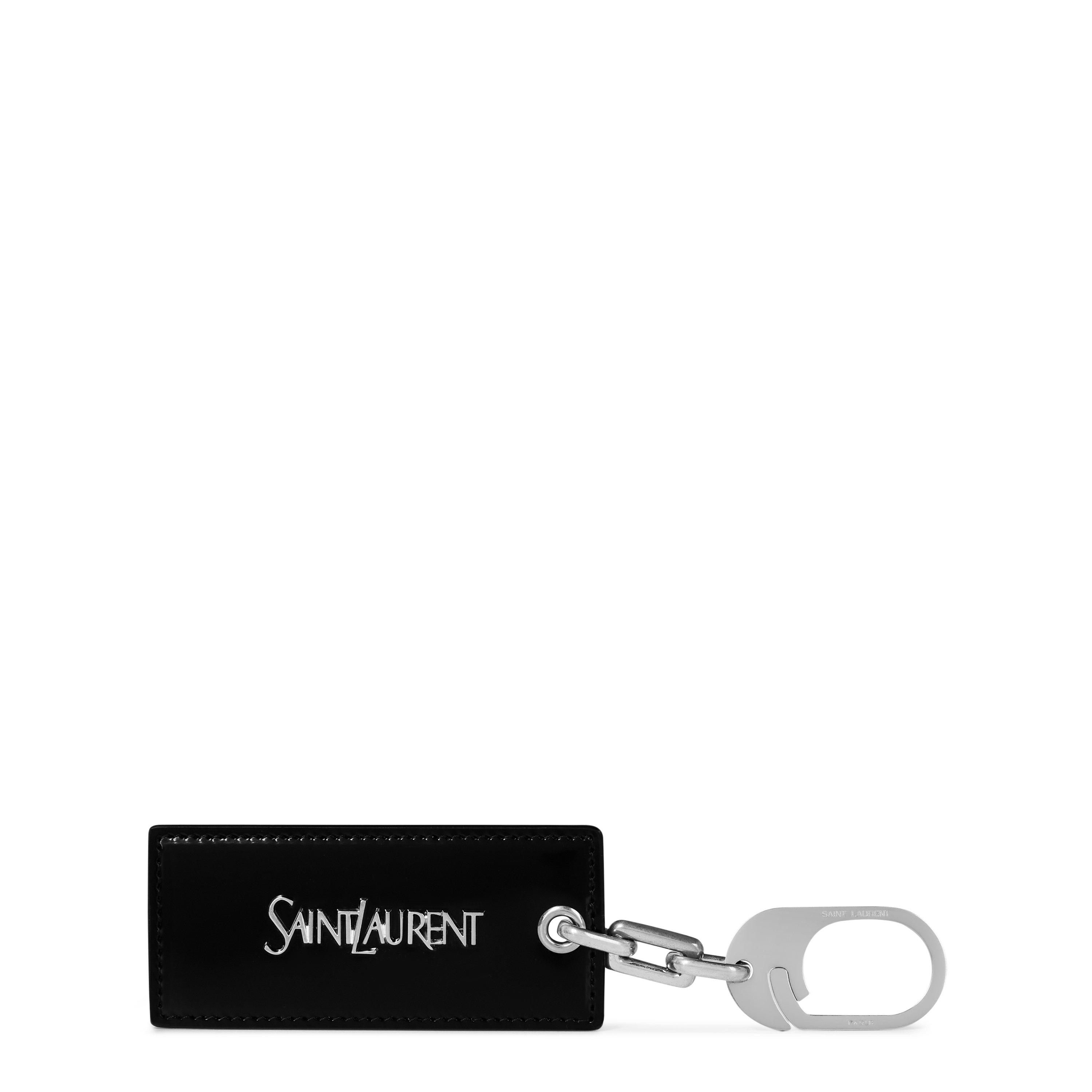 Black - Saint Laurent - Logo Keyring - 1