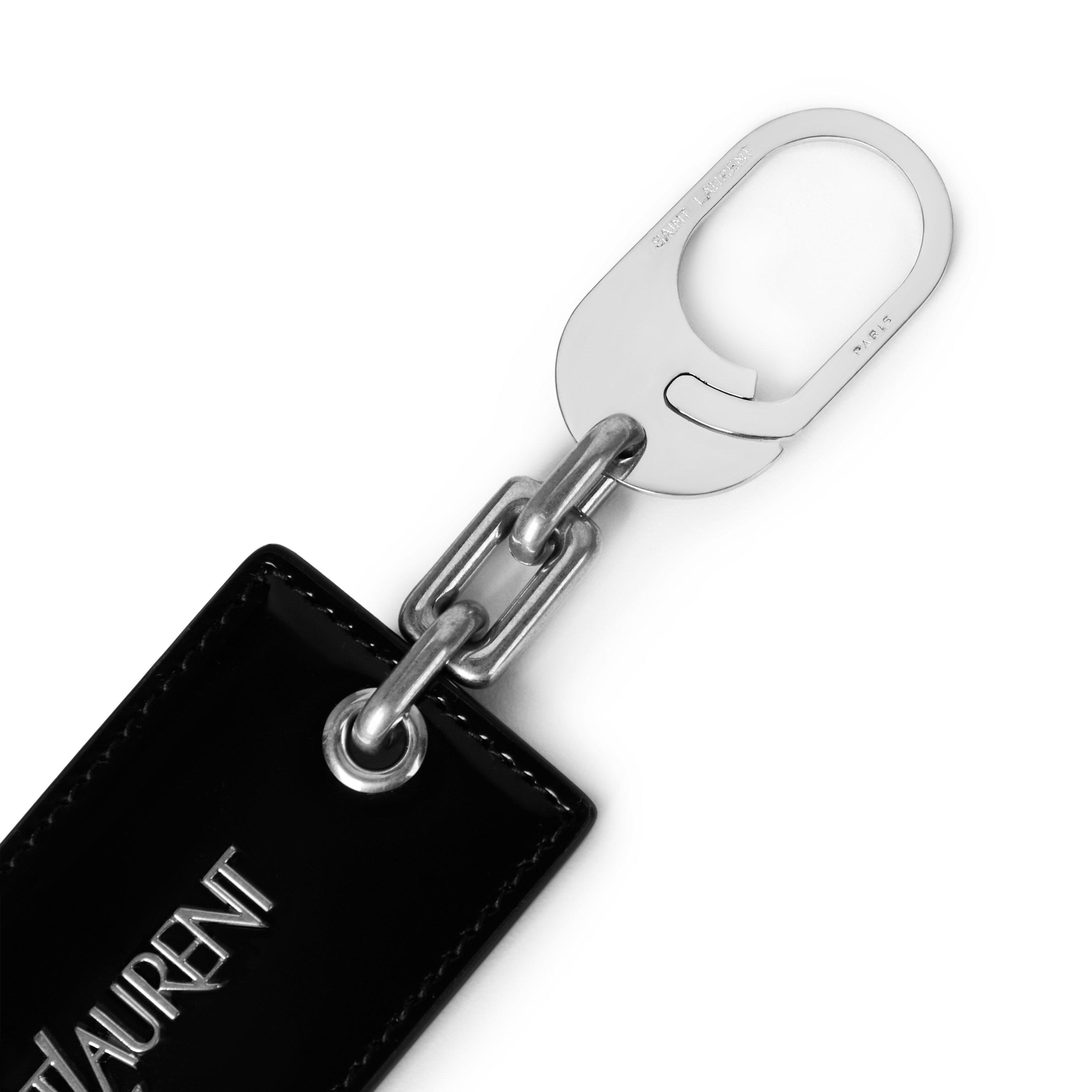 Black - Saint Laurent - Logo Keyring - 3