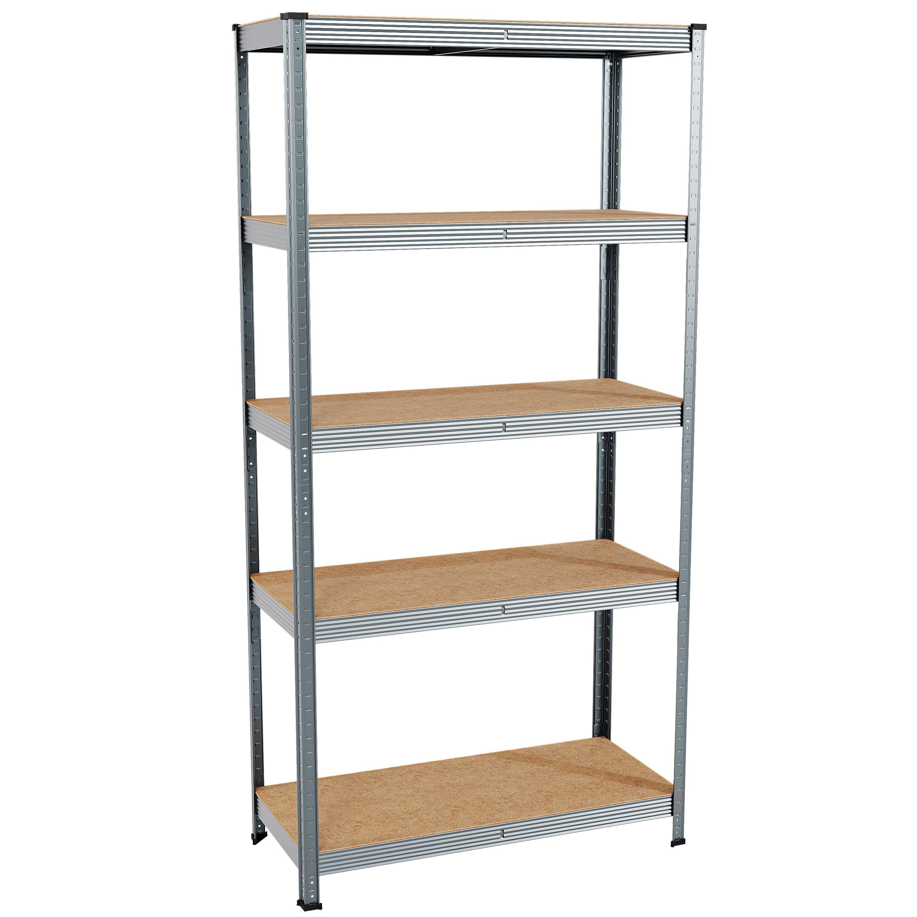Galvanised - Lassic - Home Vida 5 Tier Garage Shelf - 9