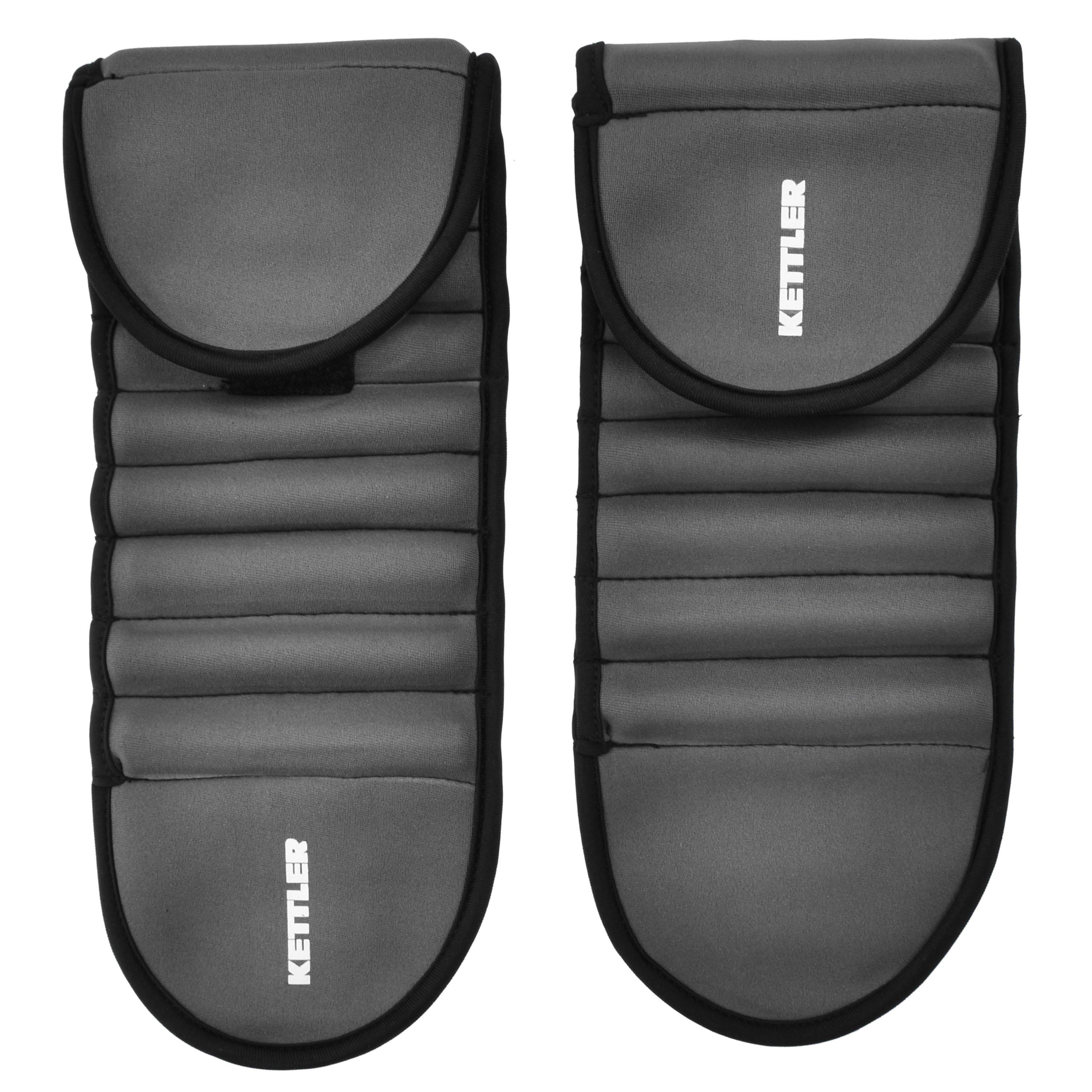 Grey - Kettler - Unisex 2.5kg Adjustable Ankle Weights - 2