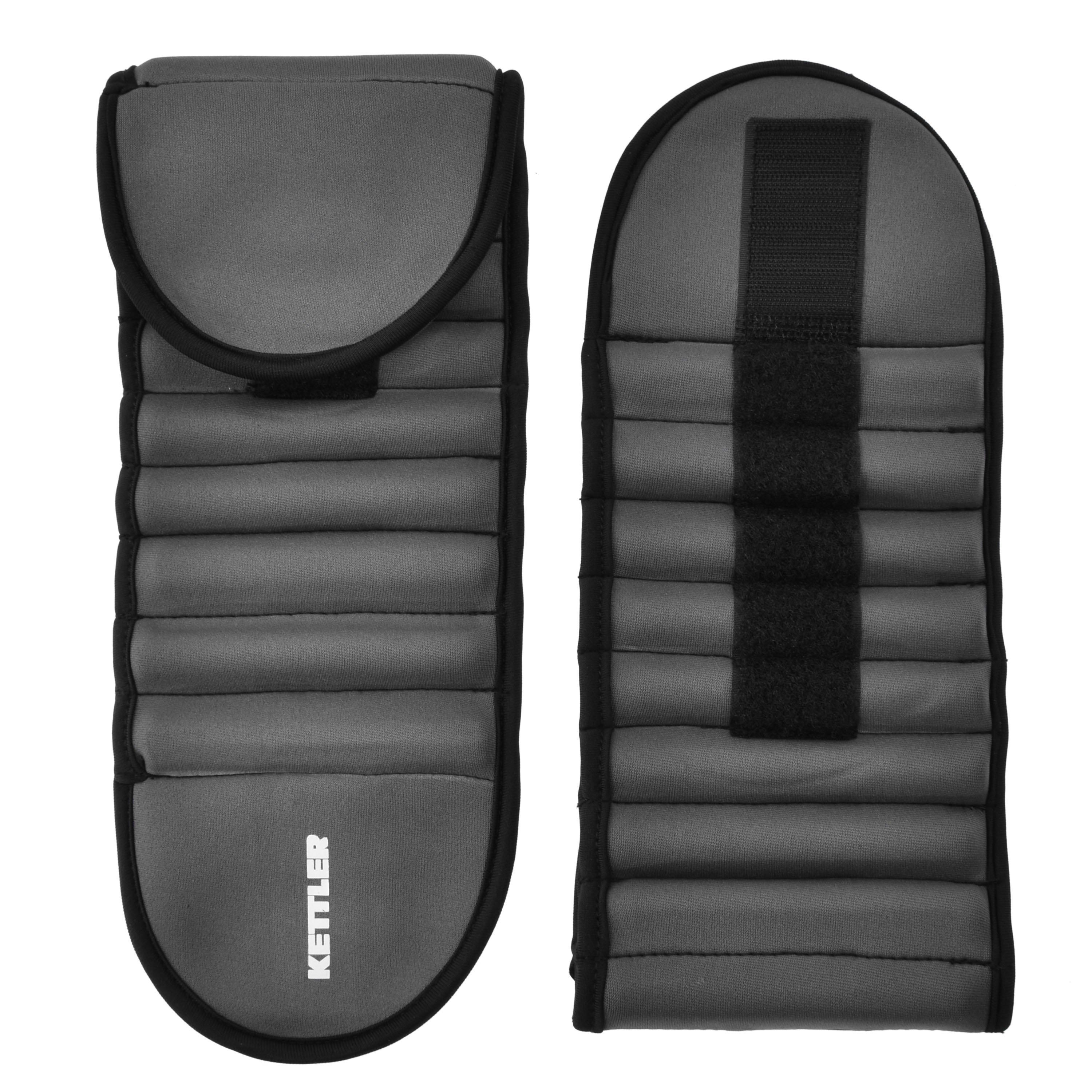 Grey - Kettler - Unisex 2.5kg Adjustable Ankle Weights - 3