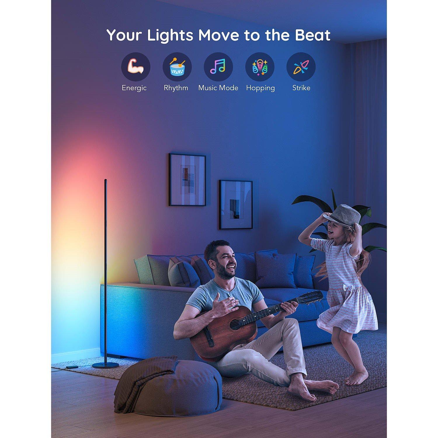 Multi - GOVEE - RGBIC Smart Corner Floor Lamp - 4