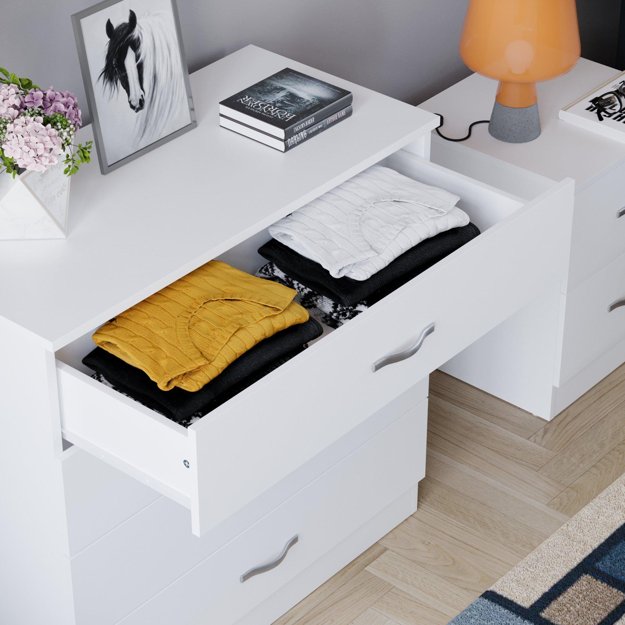 White - Lassic - Vida Designs Riano 4 Drawer Chest - 6